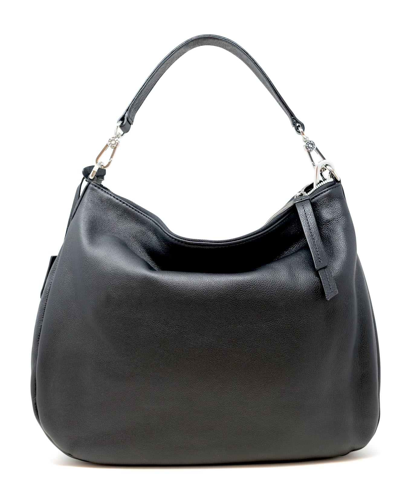 abro 031312-46 Juna Black Leather Bag - BLACK