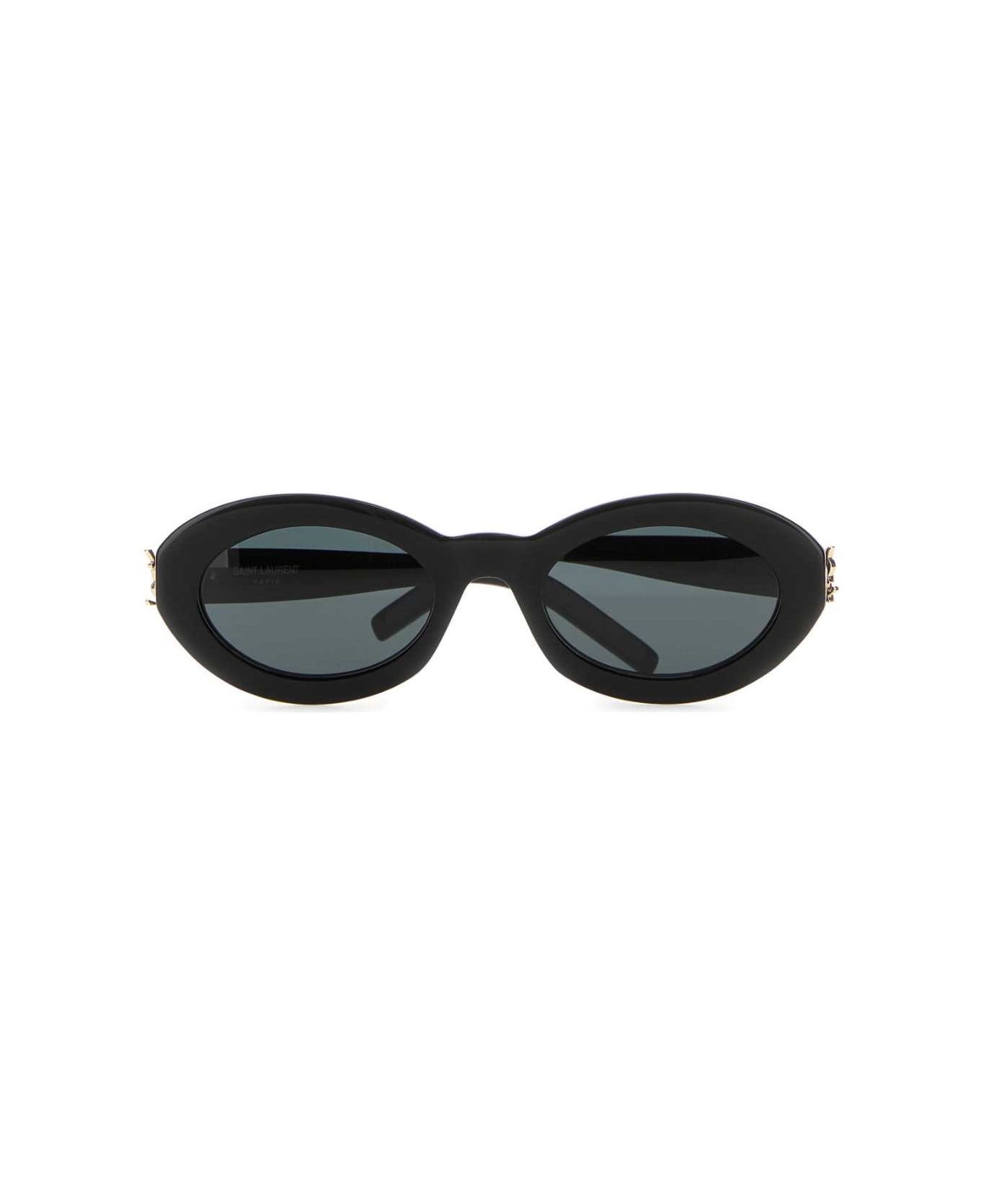 Saint Laurent Black Acetate Sl M136 Sunglasses - BLACKBLACK