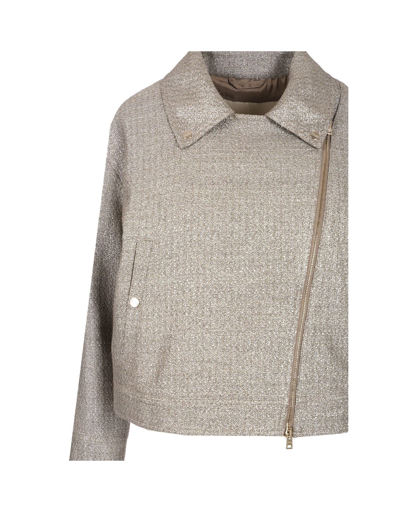 Herno Biker-style Jacket - Brown