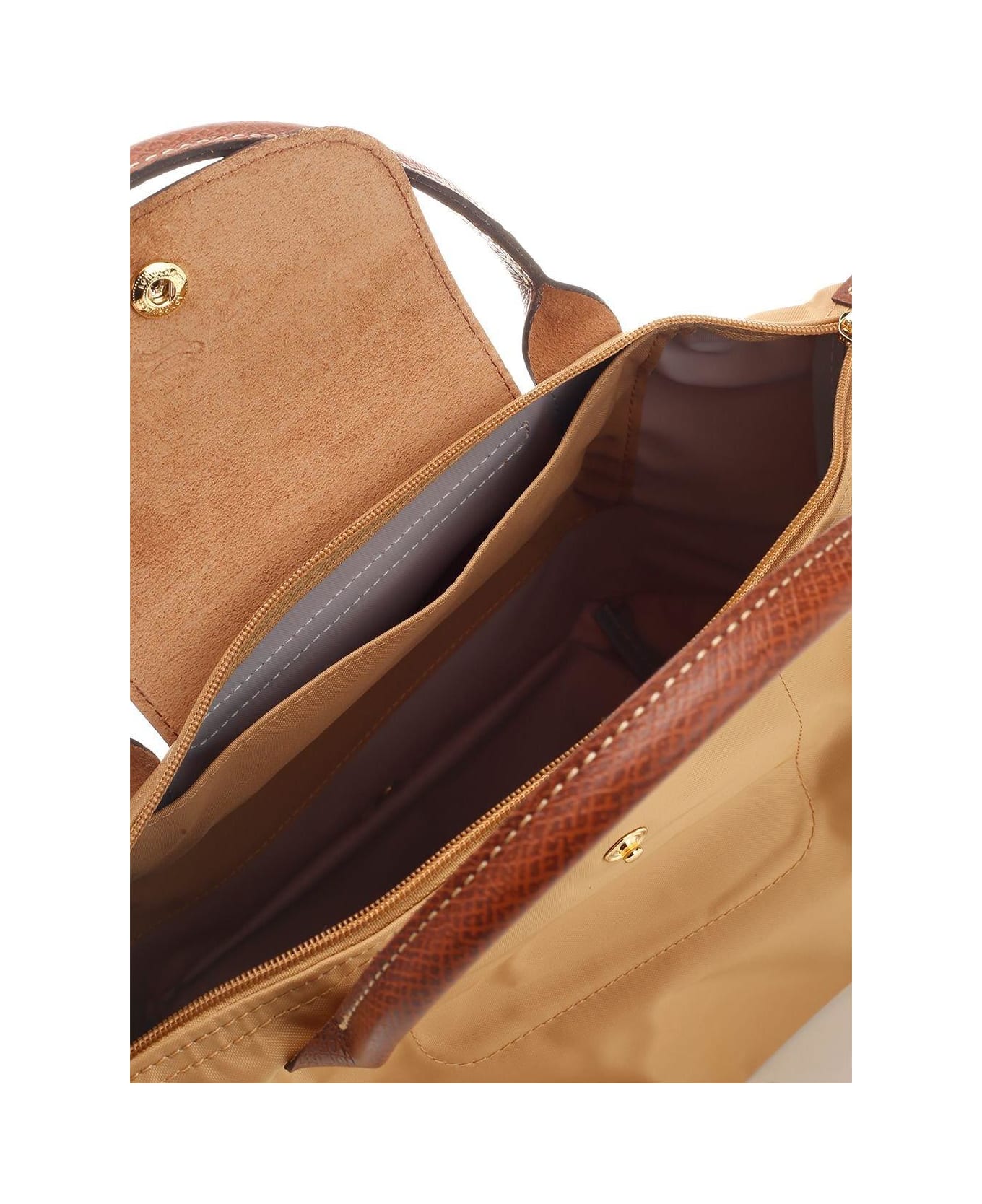 Longchamp Le Pliage Zip-up Small Tote Bag - NEUTRALS/BROWN