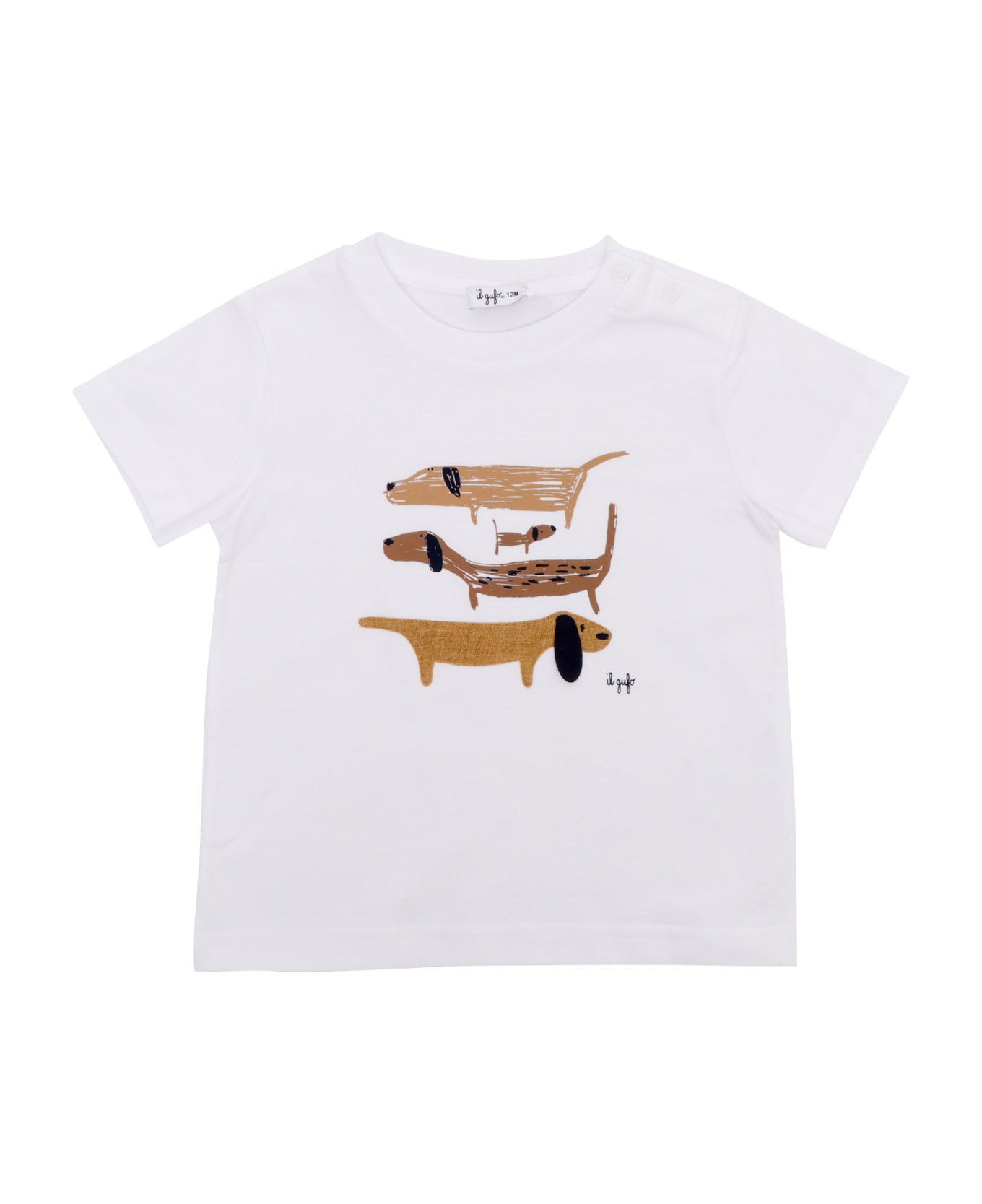 Il Gufo White T-shirt With Prints - WHITE Tシャツ＆ポロシャツ
