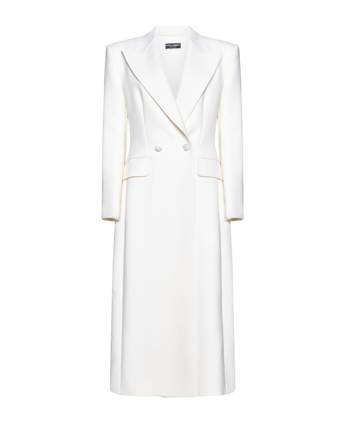 Dolce & Gabbana Double-breasted Coat - Bianco naturale