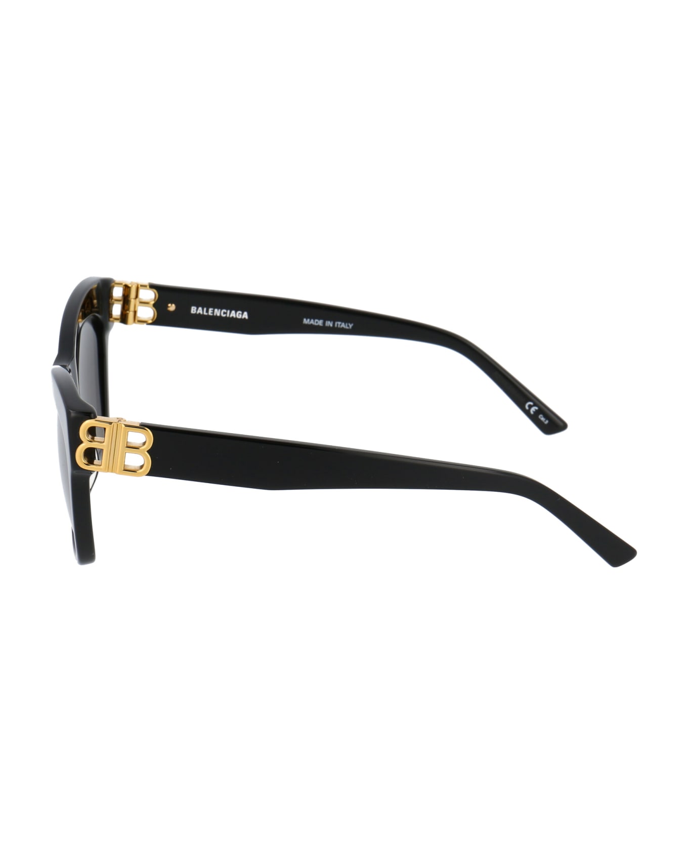 Balenciaga Eyewear Bb0132s Sunglasses - 001 BLACK GOLD GREY