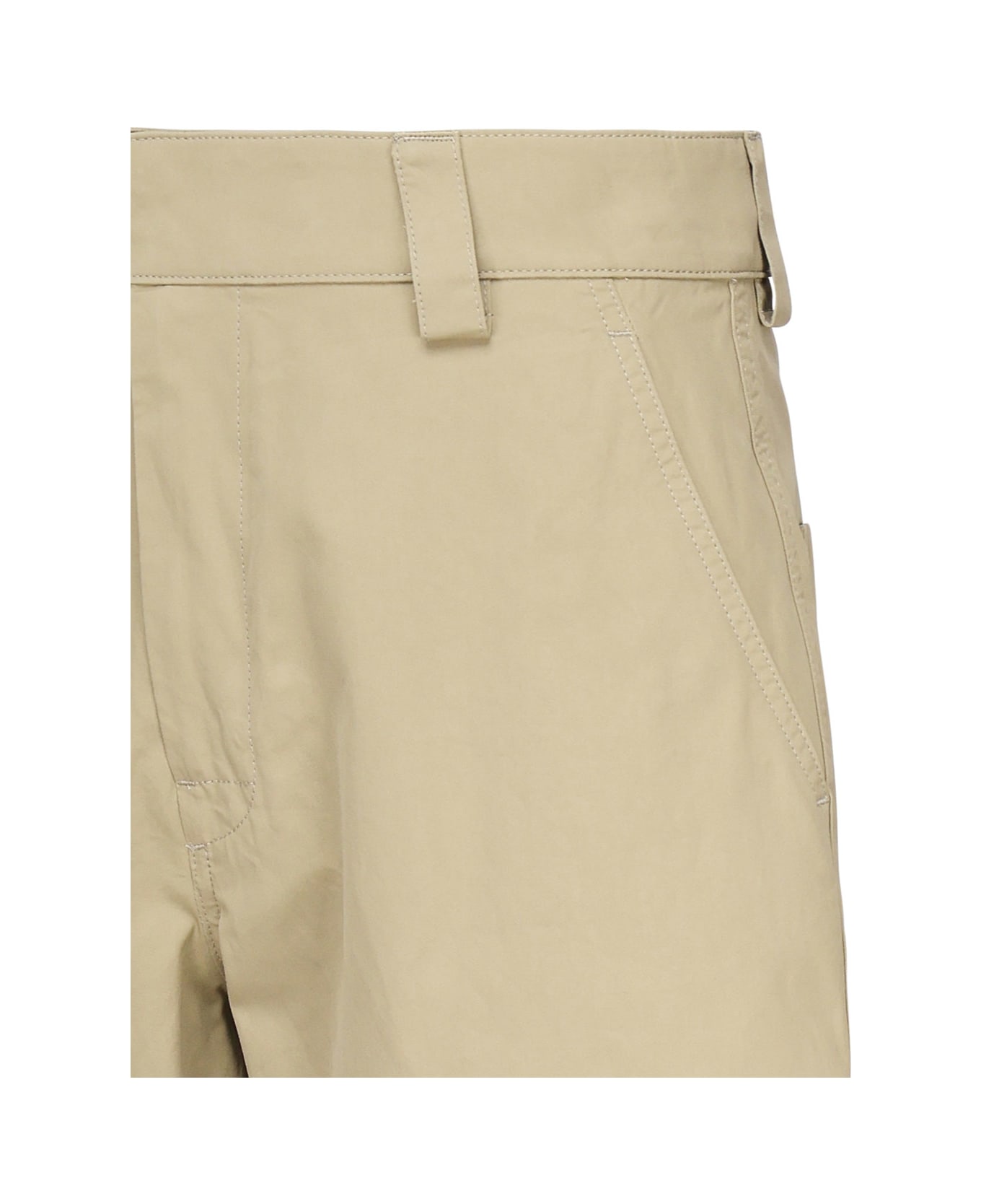 Bottega Veneta Shorts In Lightweight Cotton Twill - FLINT