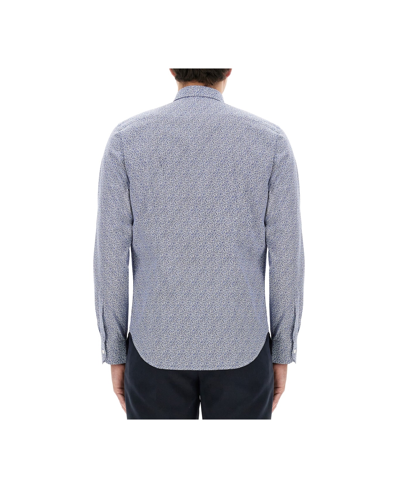 Paul Smith Shirt With Floral Pattern - AZURE シャツ