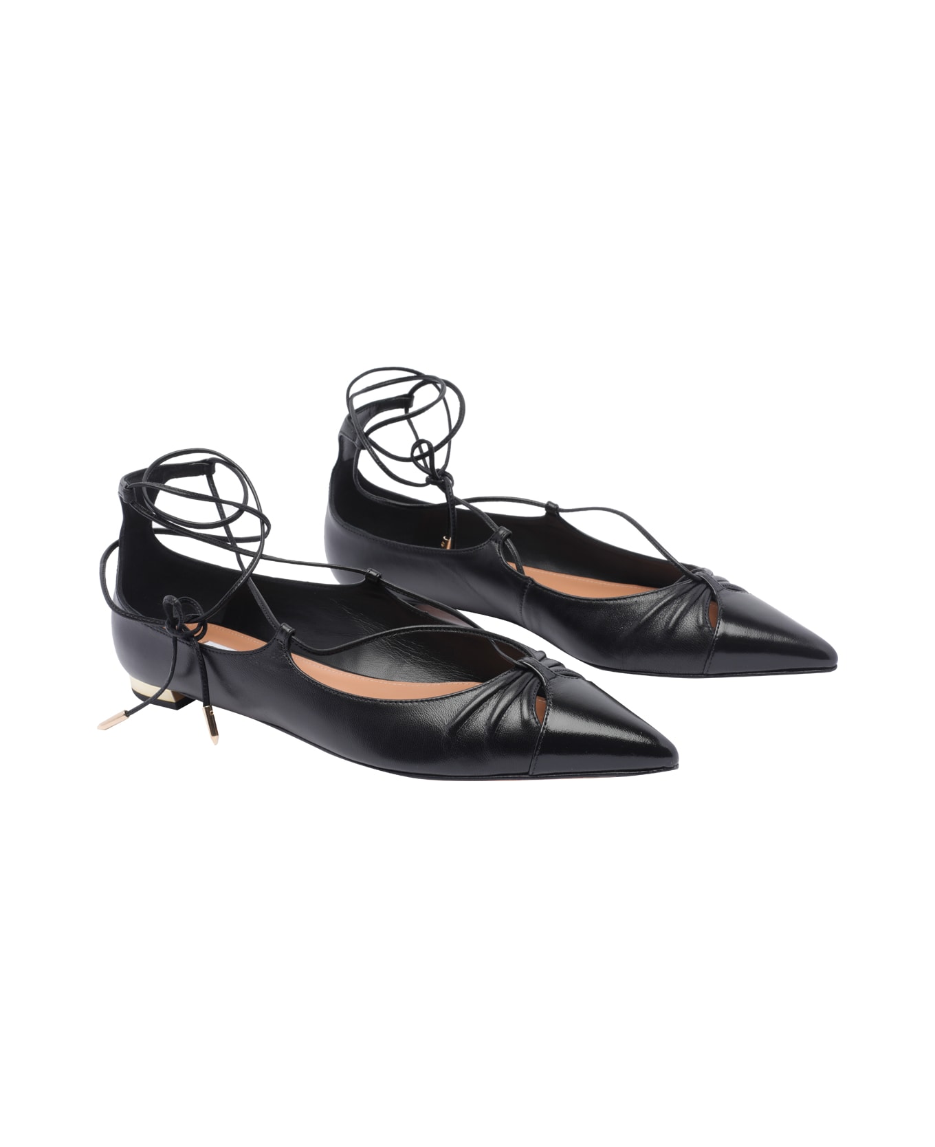 Aquazzura Gabi Flats - Black