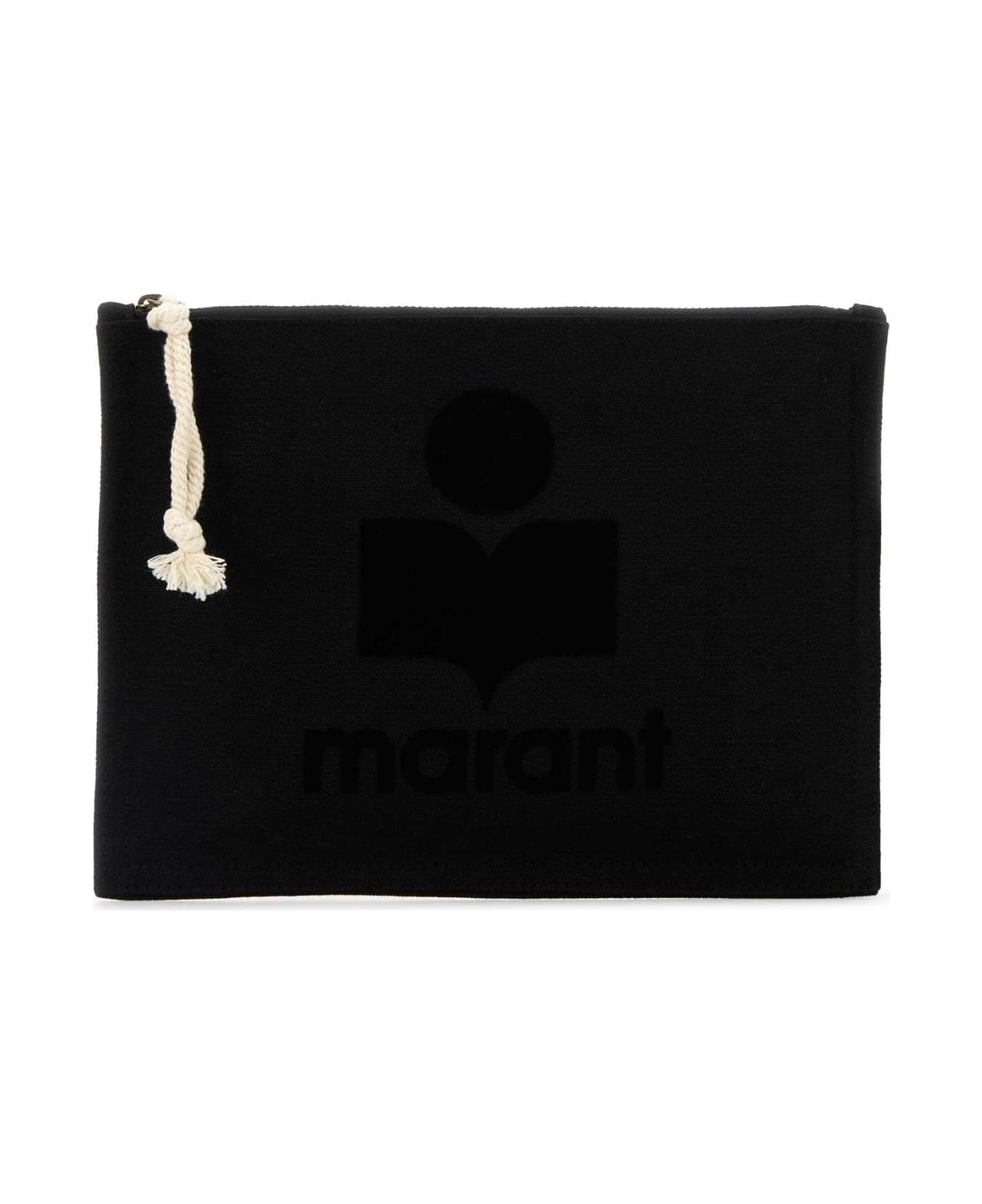 Isabel Marant Black Canvas Netia Pouch - Black