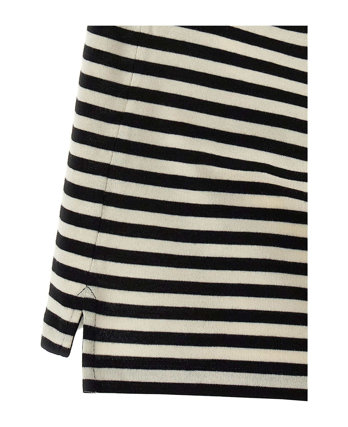 Moncler Striped Polo Shirt - Black