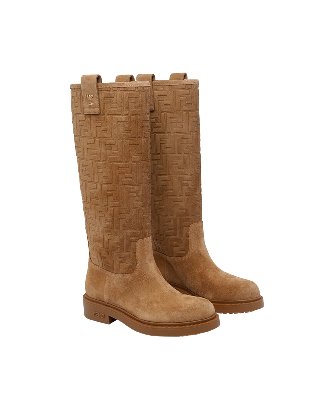 Fendi Filo Boots - Beige