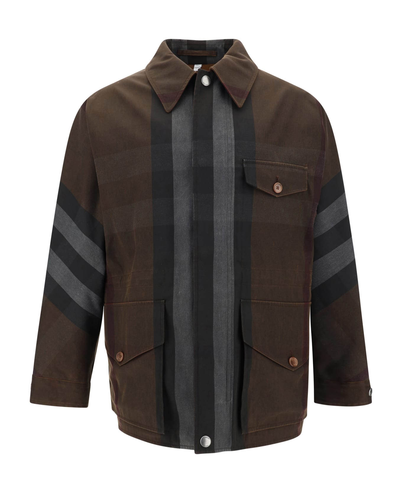 Burberry Field Check Jacket - Brown ジャケット