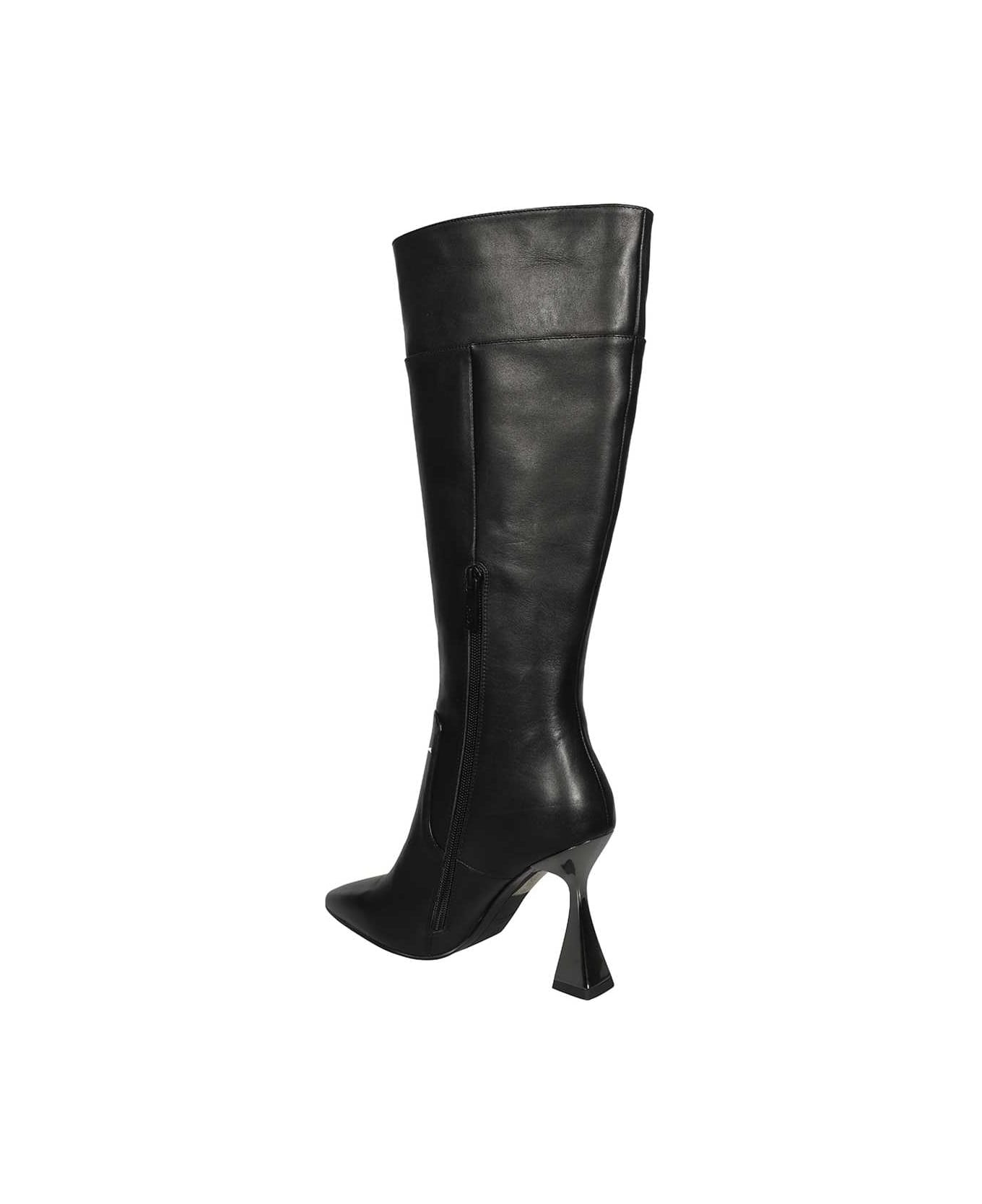Karl Lagerfeld Leather Boots - black ブーツ
