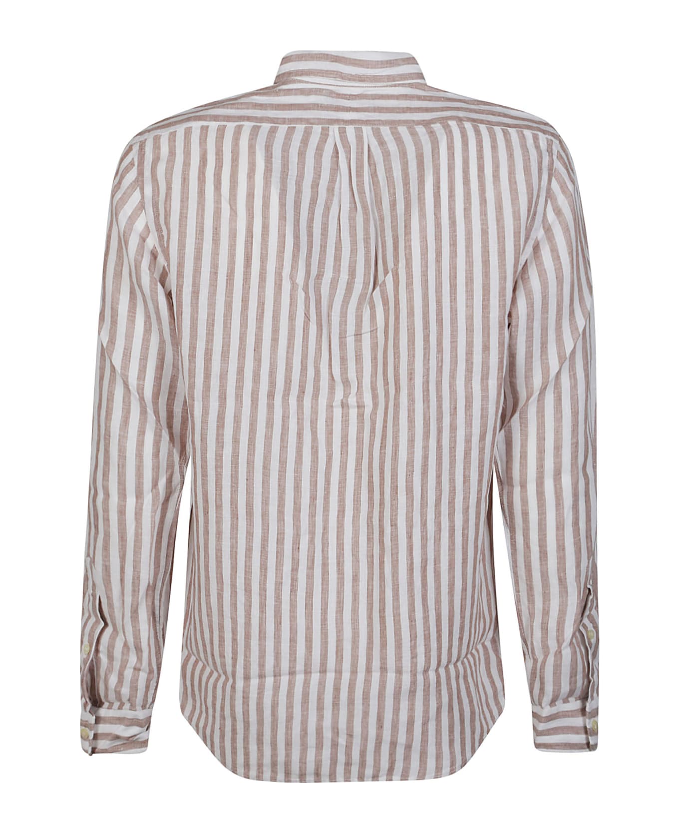 Polo Ralph Lauren Long Sleeve Shirt - Khaki/white