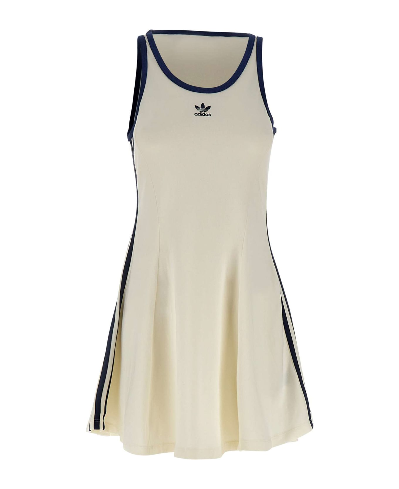 Adidas "tank Dress" Cotton Dress - WHITE タンクトップ