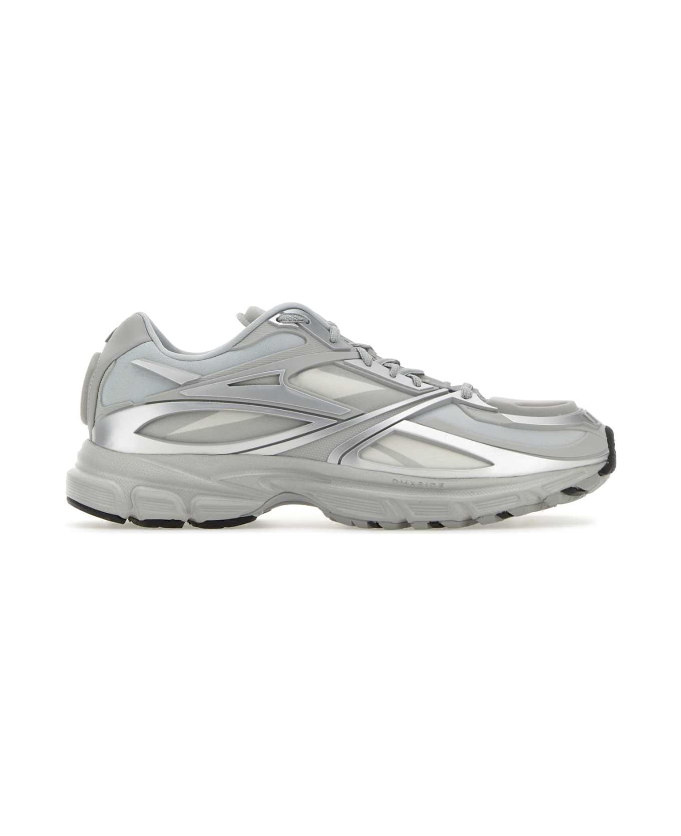 Reebok Grey Fabric And Rubber Premier Road Modern Sneakers - SILVER