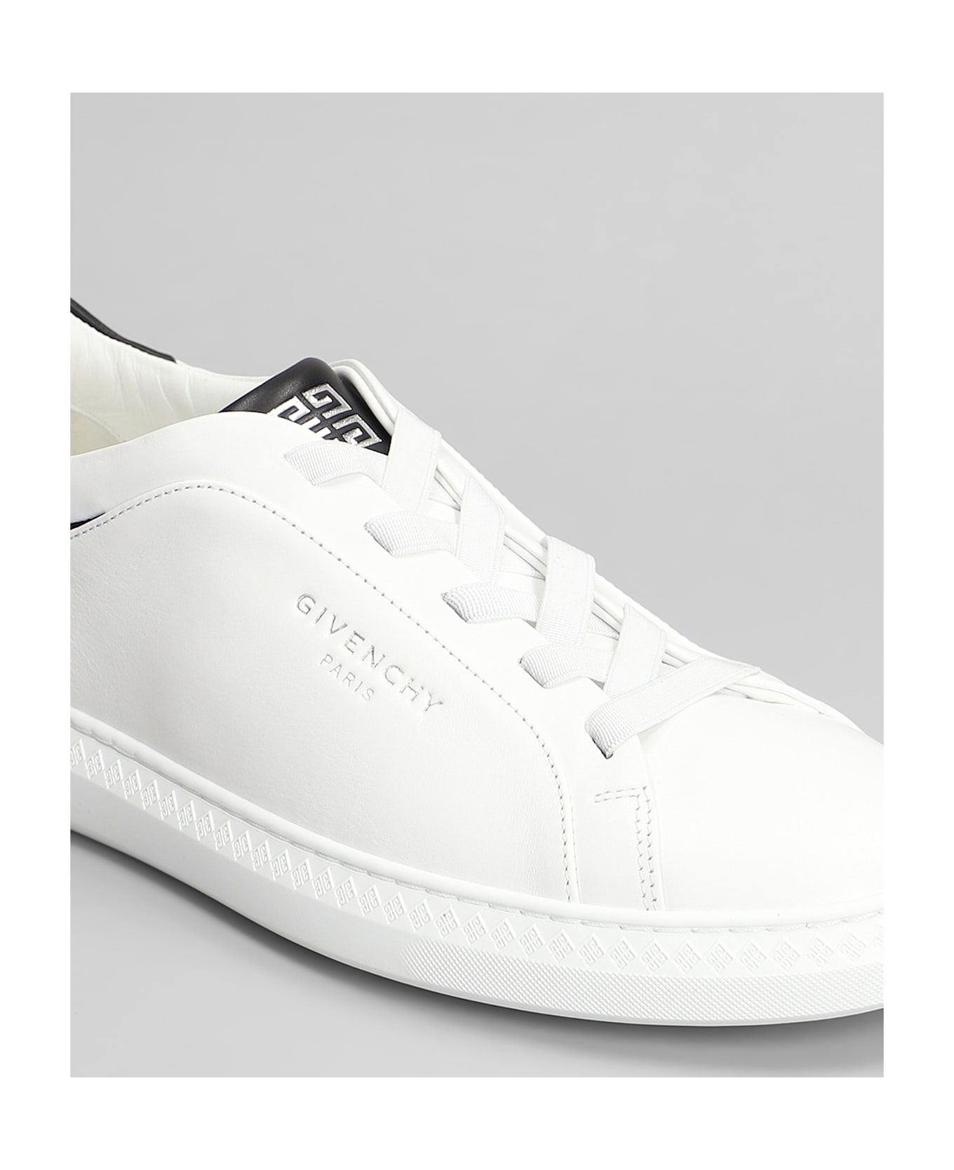 Givenchy G Set Low Sneakers In White Leather - white