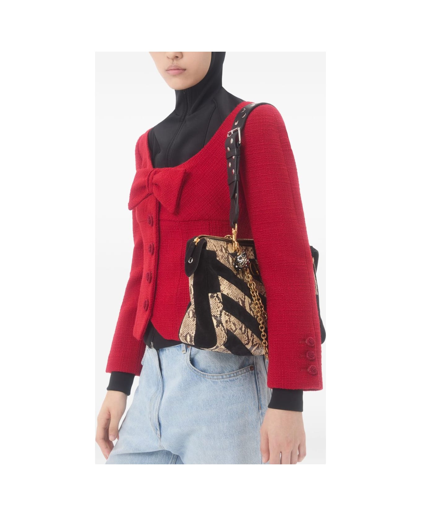 Valentino Wool Tweed Jacket - Red