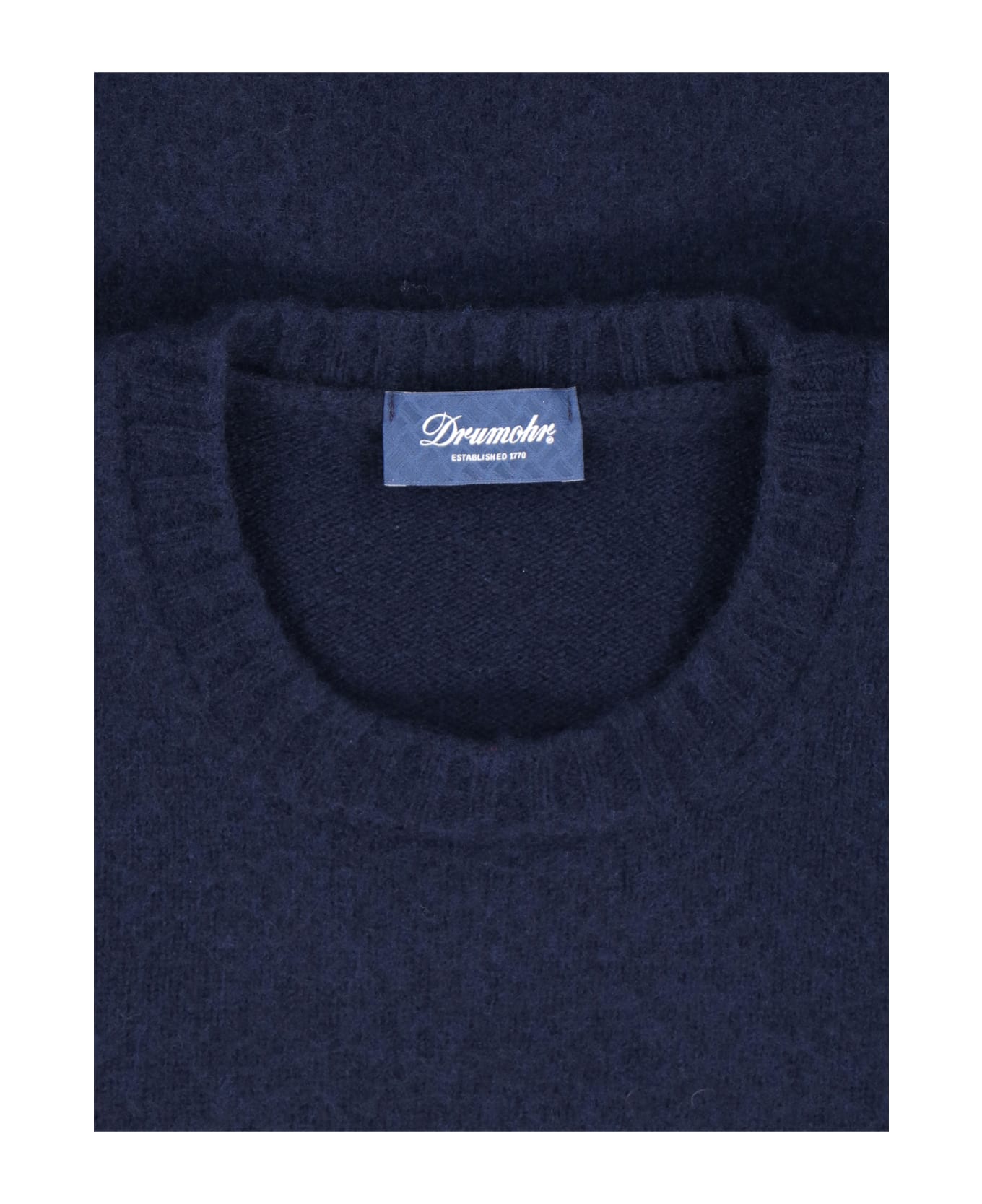 Drumohr - Classic Sweater - Blue ニットウェア