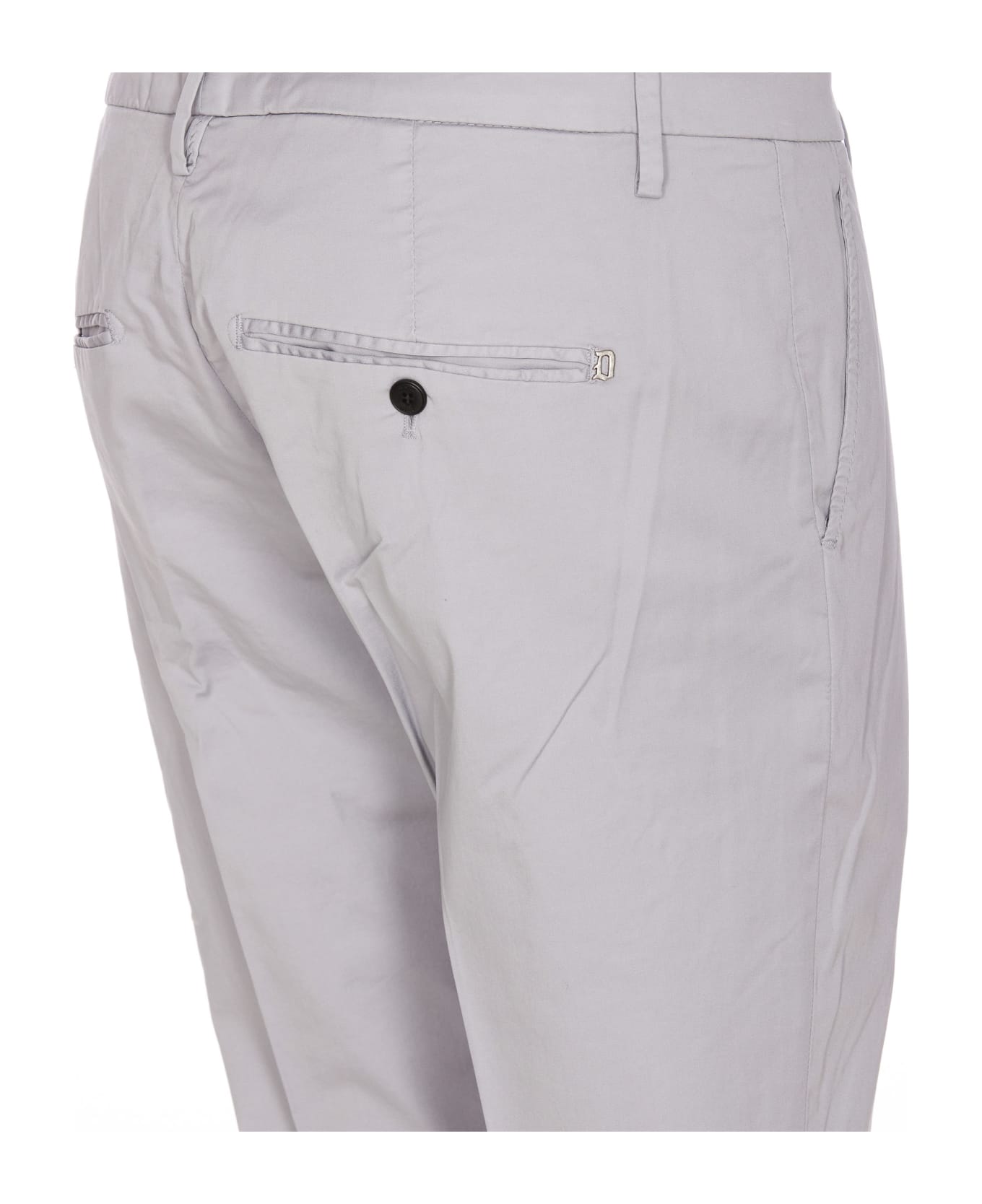 Dondup Gray Chino Trousers - Grey