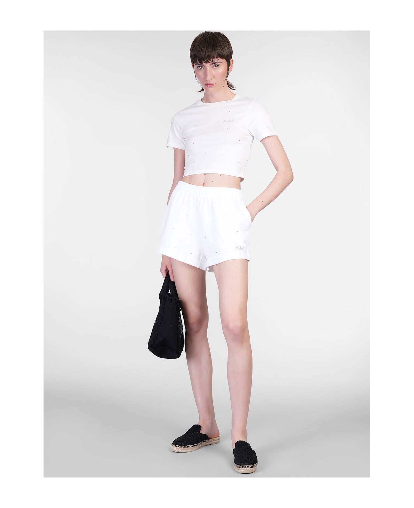 MC2 Saint Barth Cate Shorts In White Cotton - white