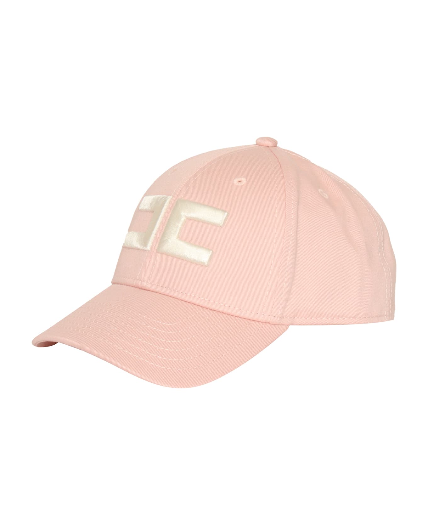 Elisabetta Franchi Pink Hat With Logo - PINK