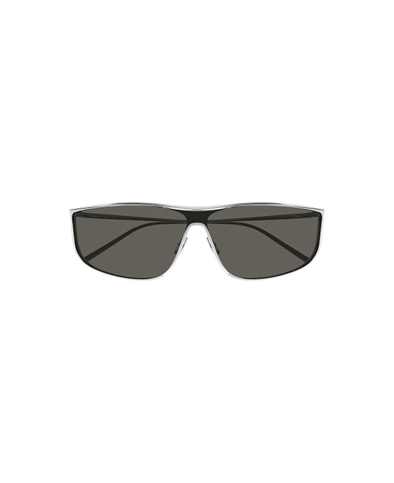Saint Laurent Eyewear Sl 605 Luna Rectangular Frame Sunglasses - 001 silver silver grey