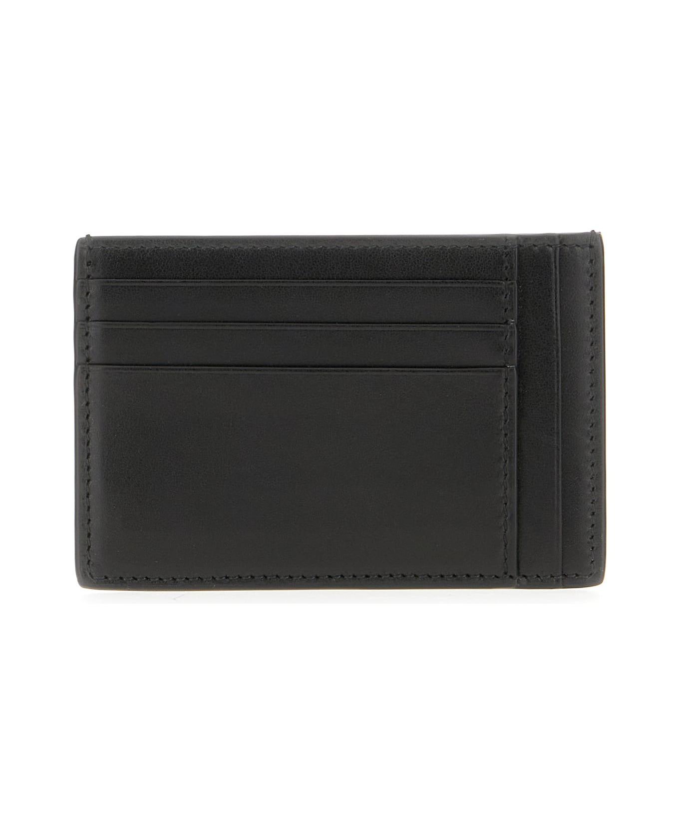 Gucci Black Leather Card Holder - Grigio