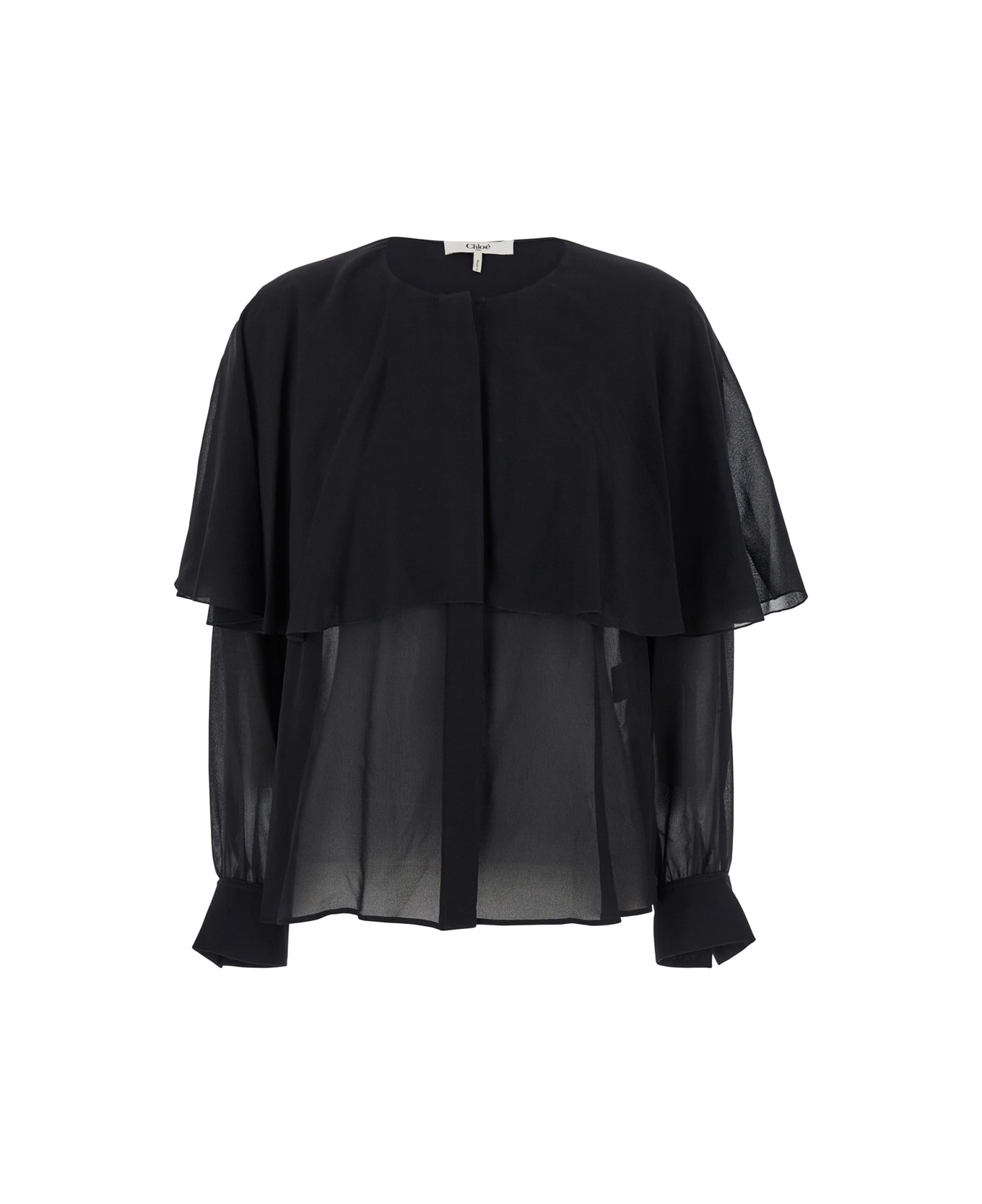 Chloé Chiffon Blouse - Black