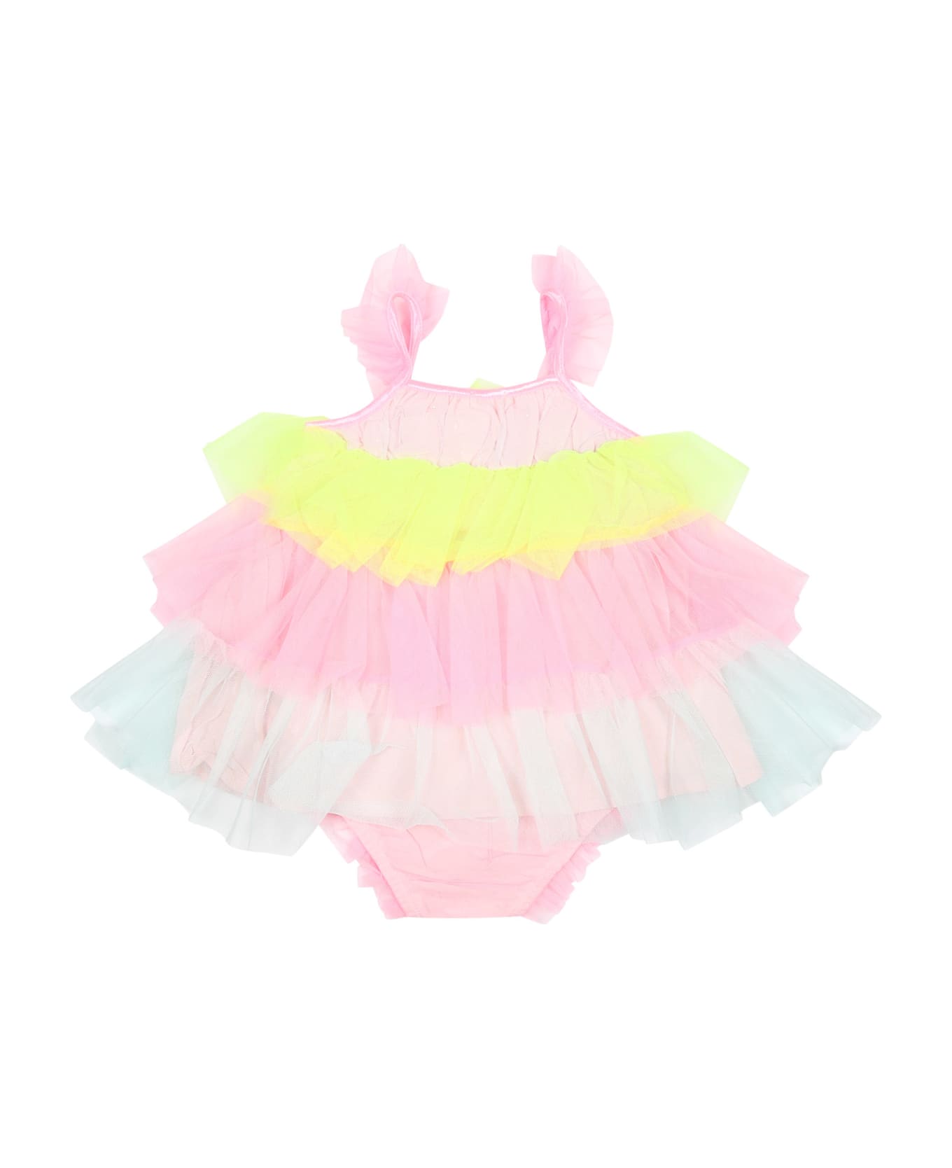 Billieblush Multicolor Elegant Dress For Baby Girl - Multicolor