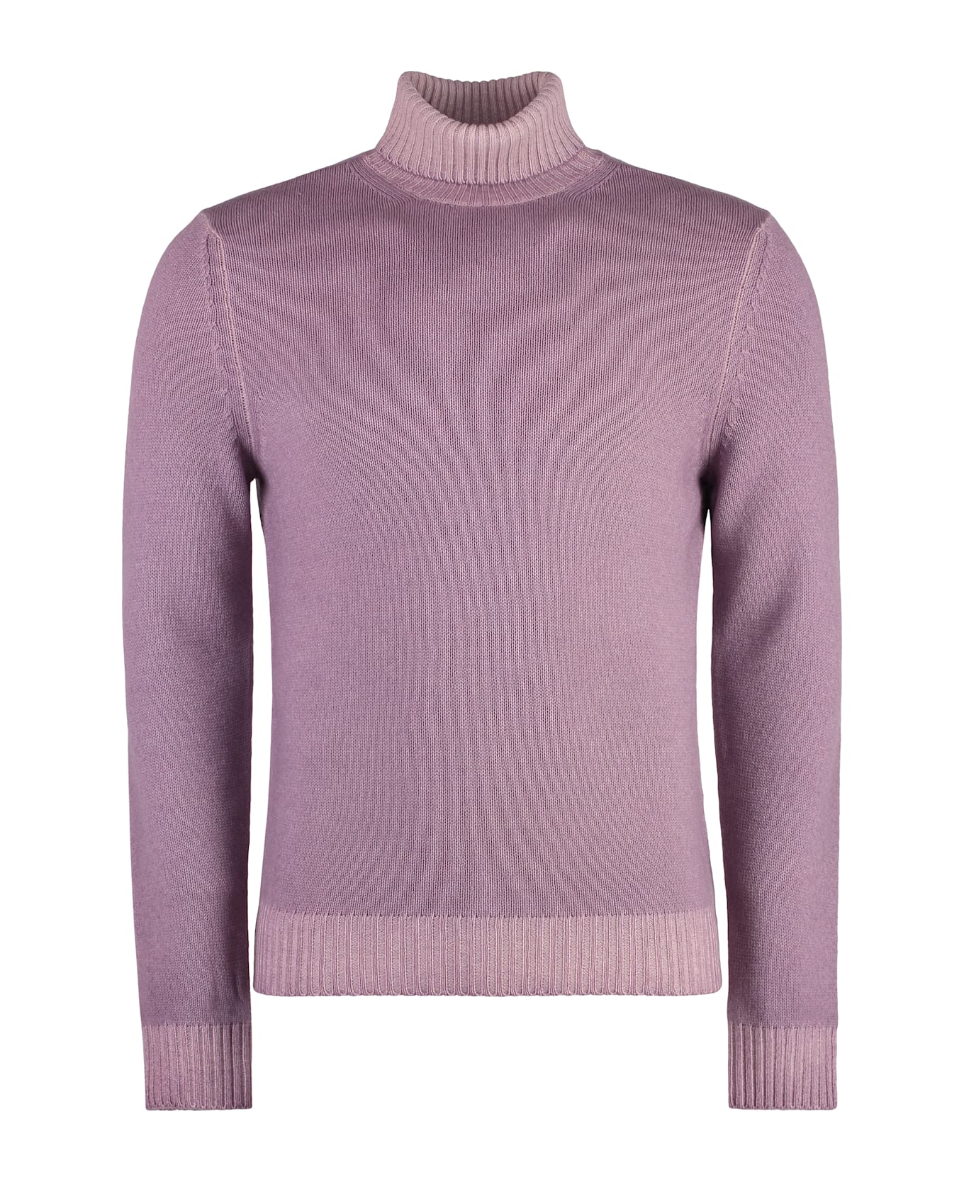Malo Virgin-wool Turtleneck Sweater - Pink