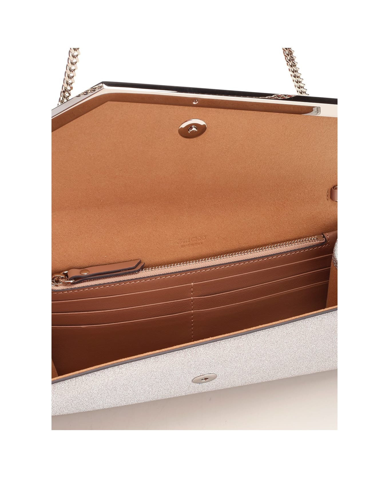 Jimmy Choo 
emmie
 Clutch Bag - Silver
