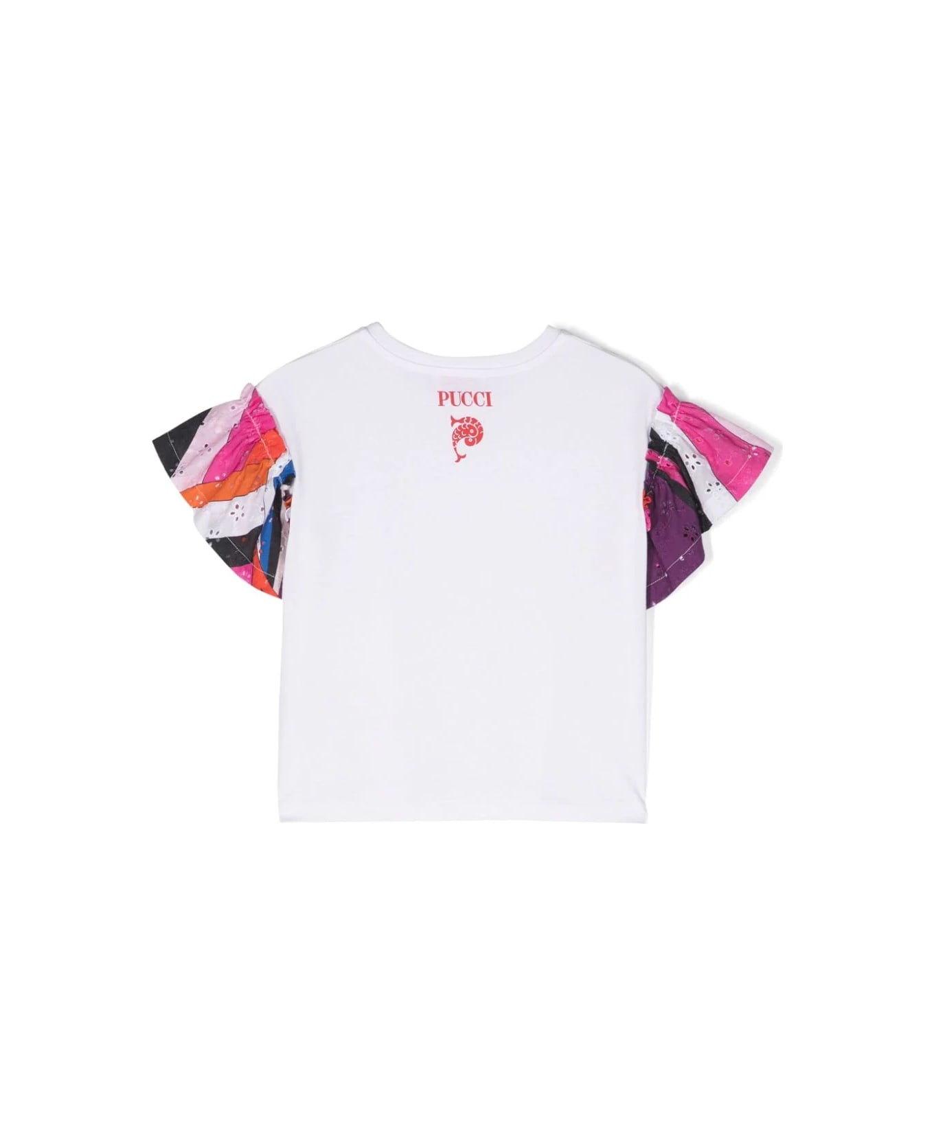 Pucci T-shirt Con Ruches - White Tシャツ＆ポロシャツ