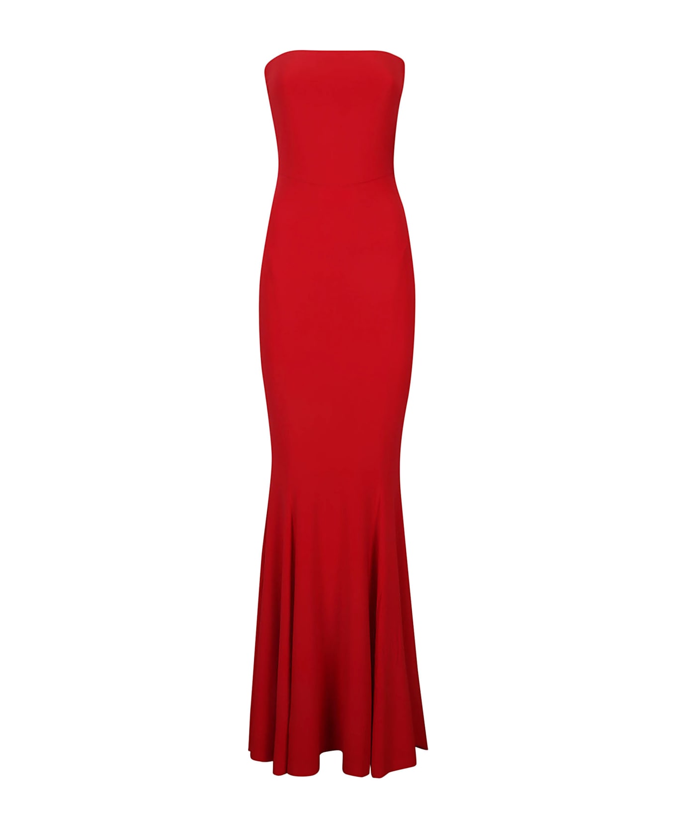 Norma Kamali Strapless Fishtail Dress - Tiger Red ワンピース＆ドレス
