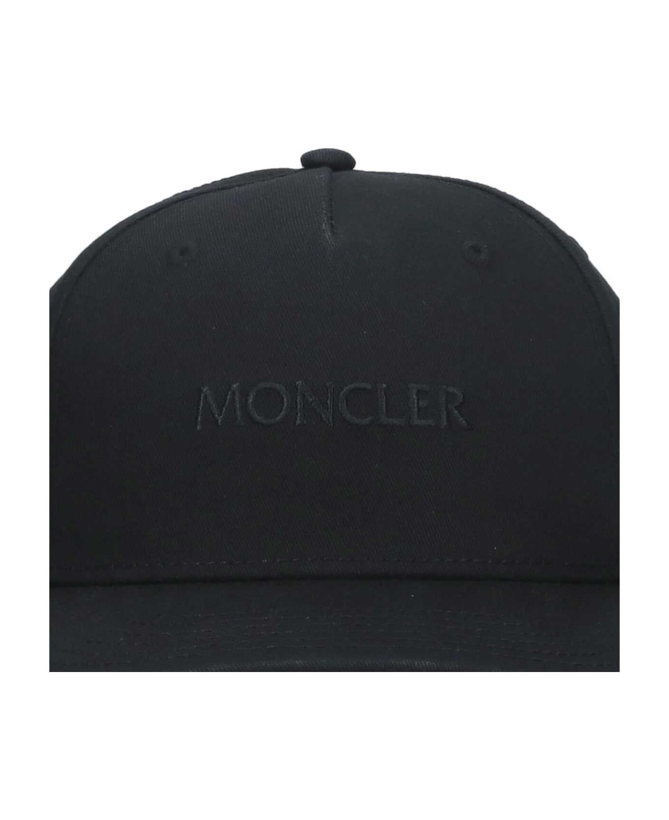 Moncler Logo Baseball Cap - Black  