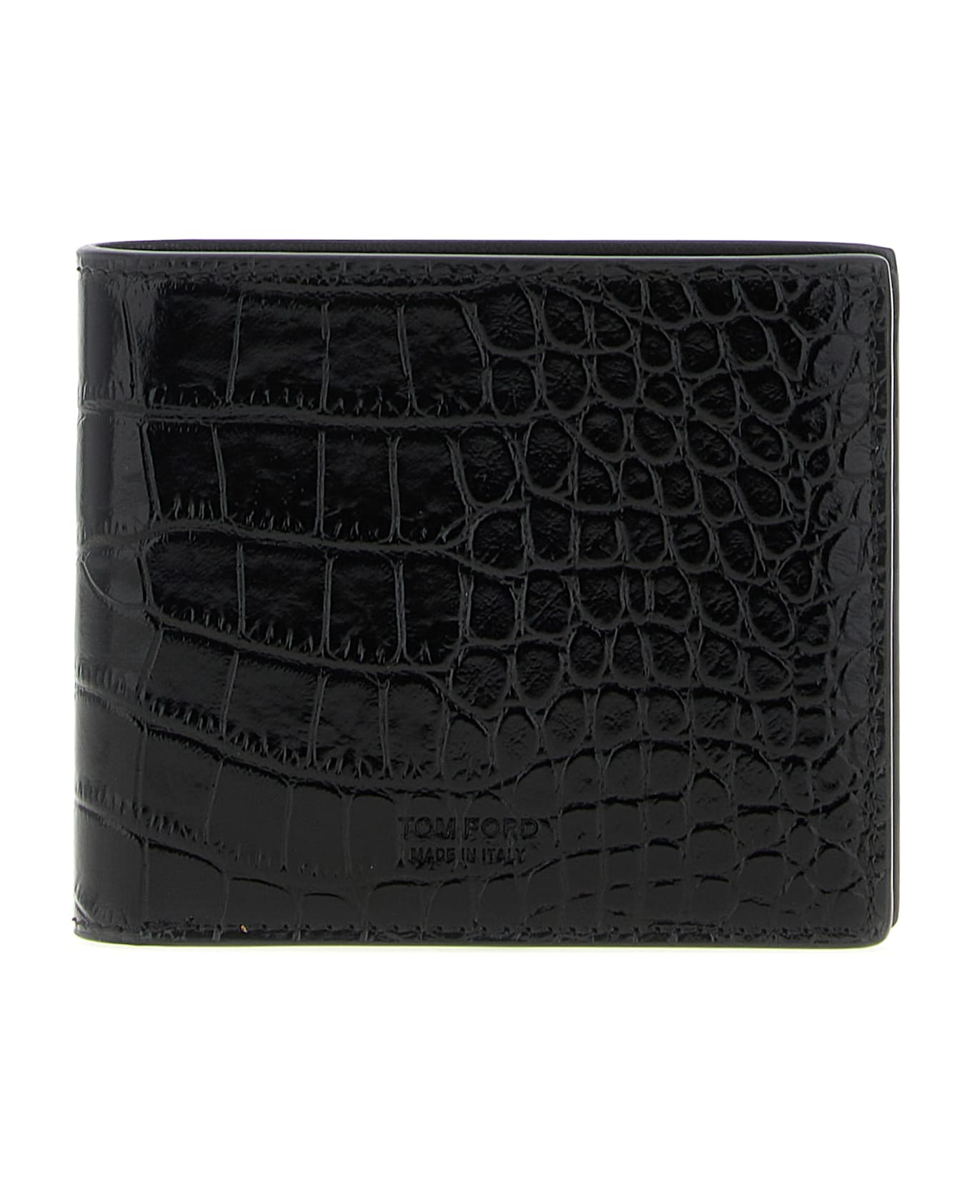 Tom Ford Crocodile Leather Wallet - BLACK