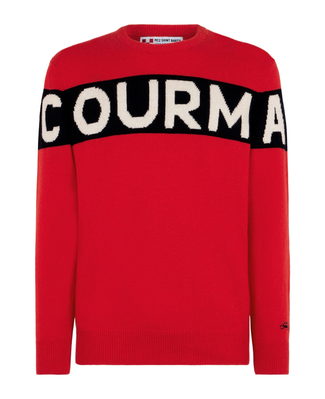 MC2 Saint Barth Man Sweater With Courma Writing