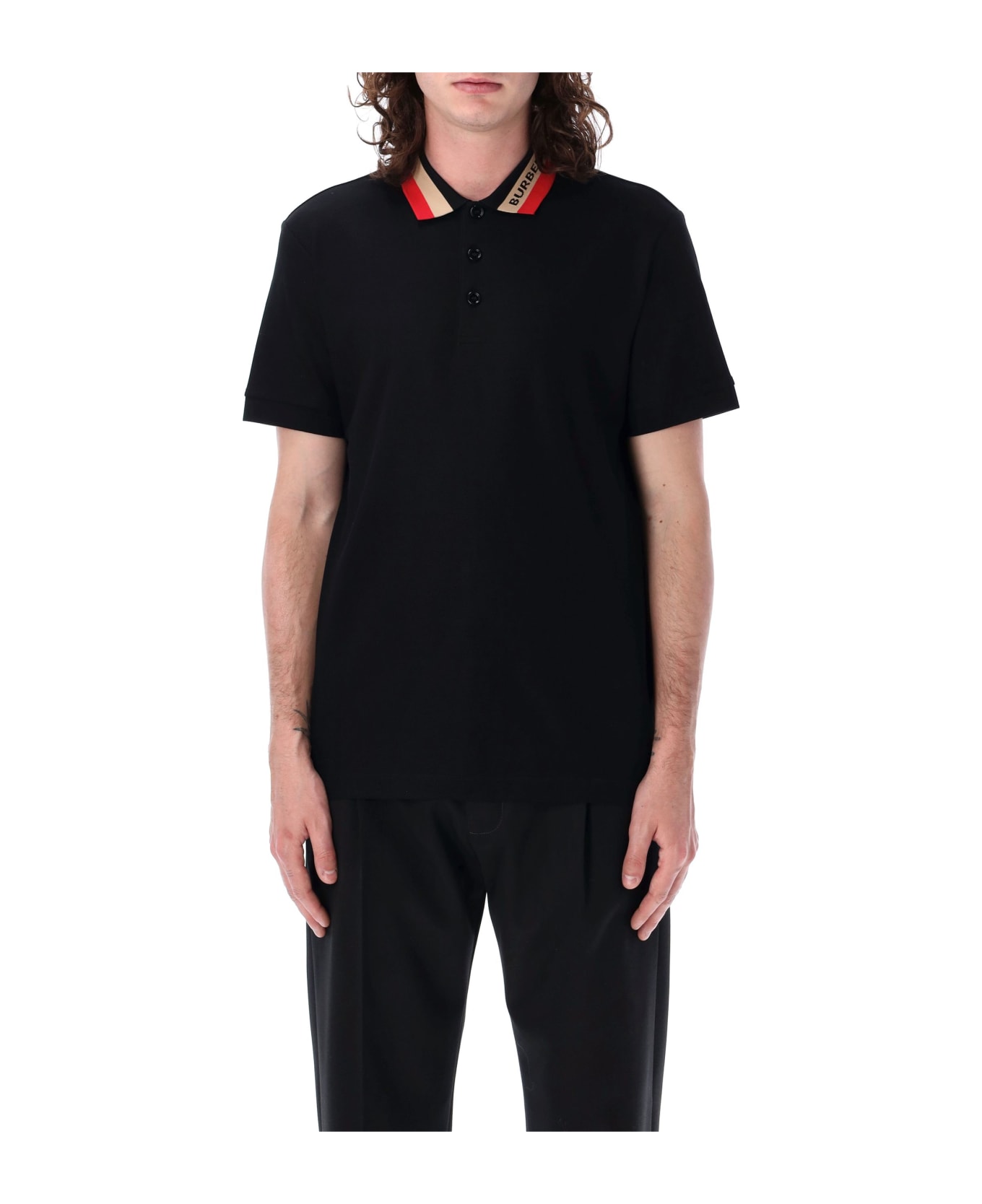 Burberry London Edney Polo Shirt - BLACK ポロシャツ