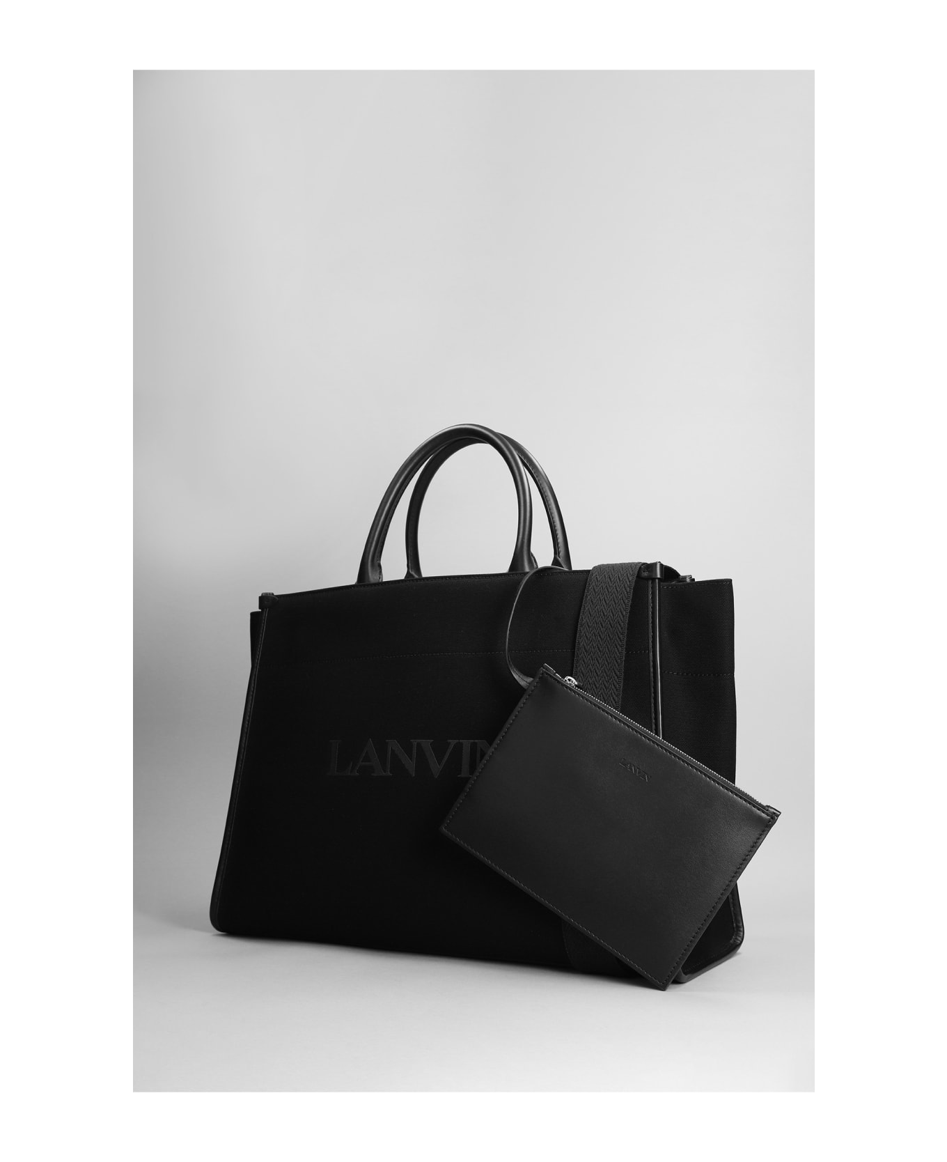 Lanvin Canvas Shopper Bag - Black