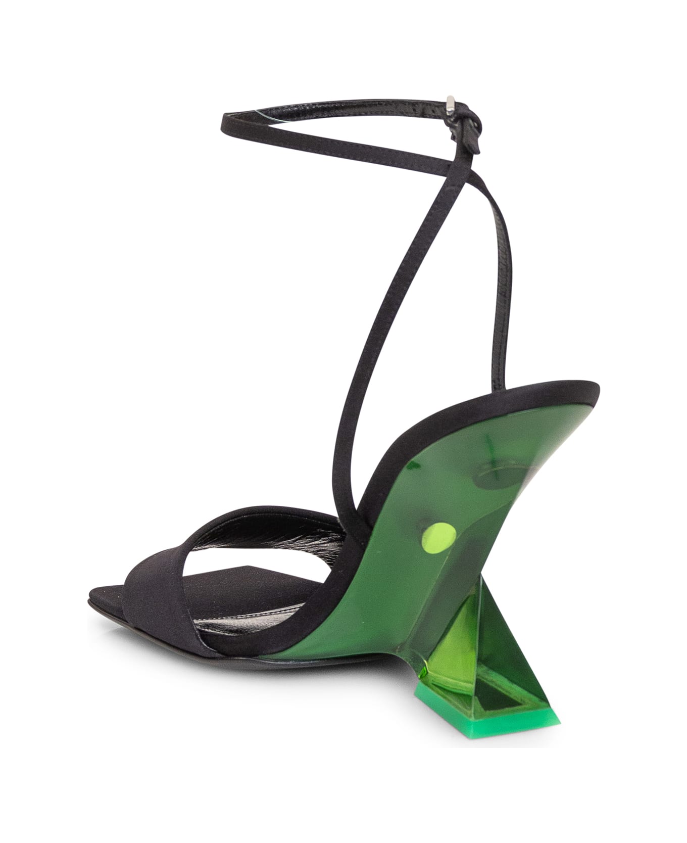 The Attico Cheope Sandal - BLACK/GREEN