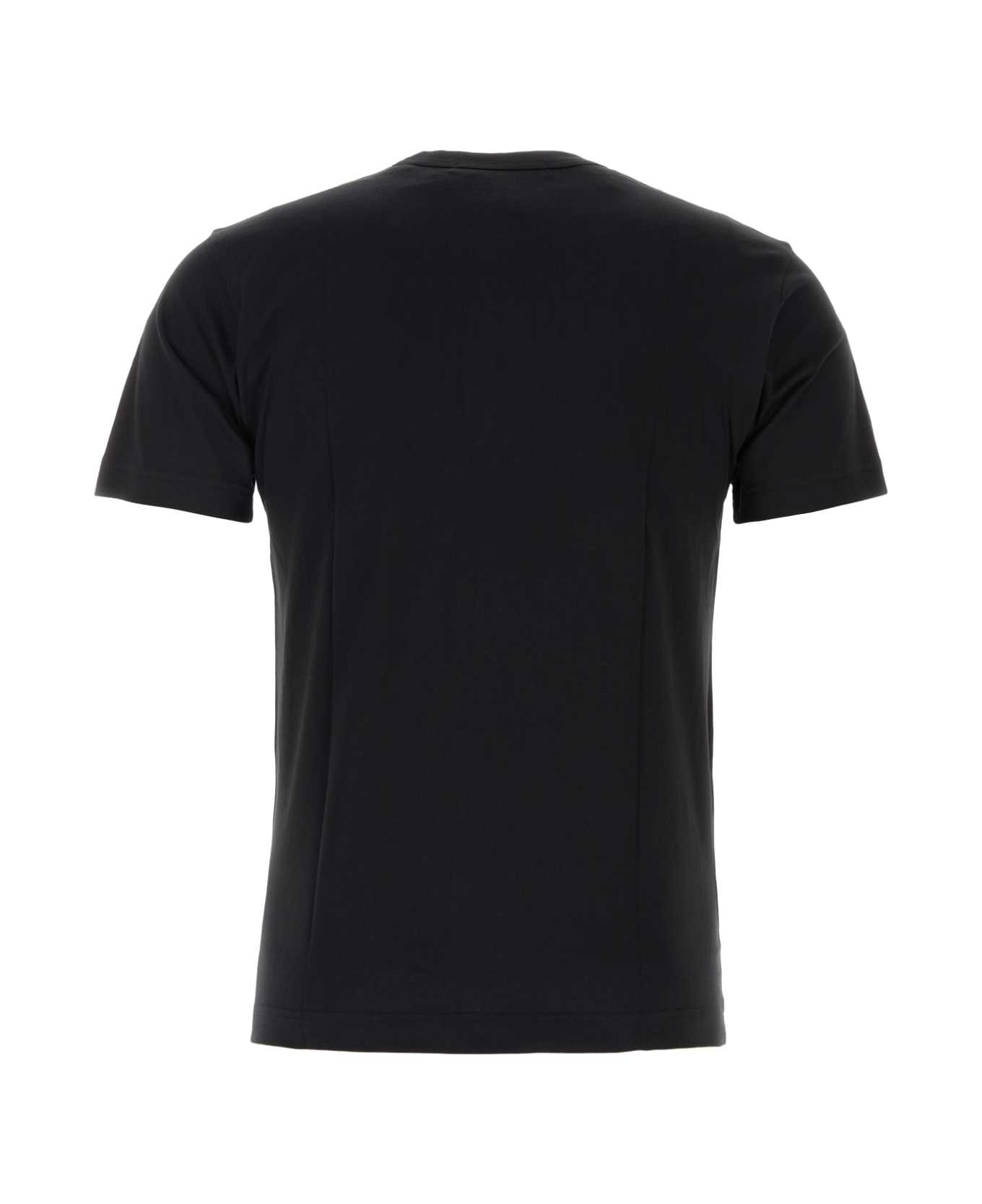 Comme des Garçons Black Cotton T-shirt - BLACK
