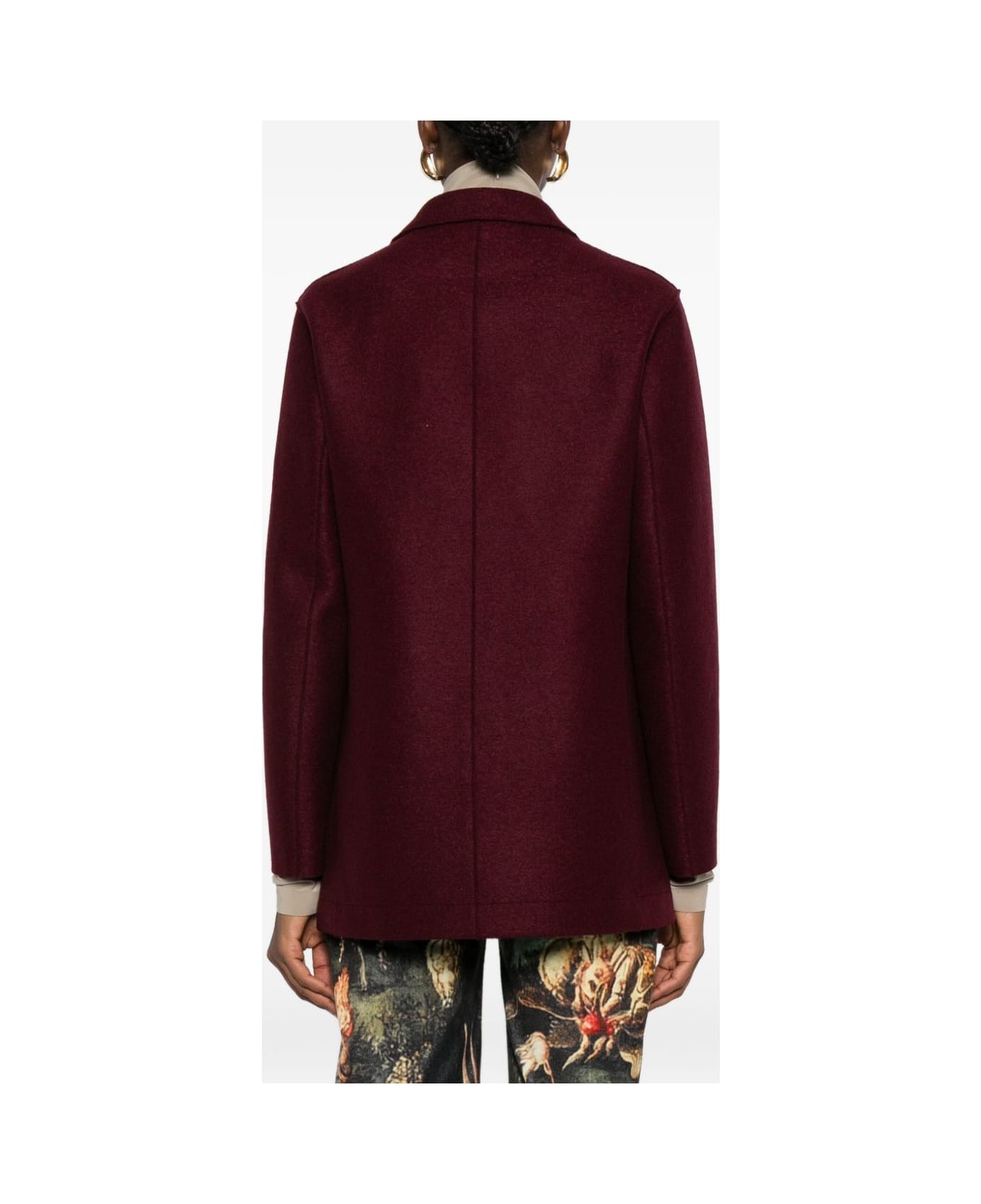 Harris Wharf London Wool Double-breasted Coat - Brown