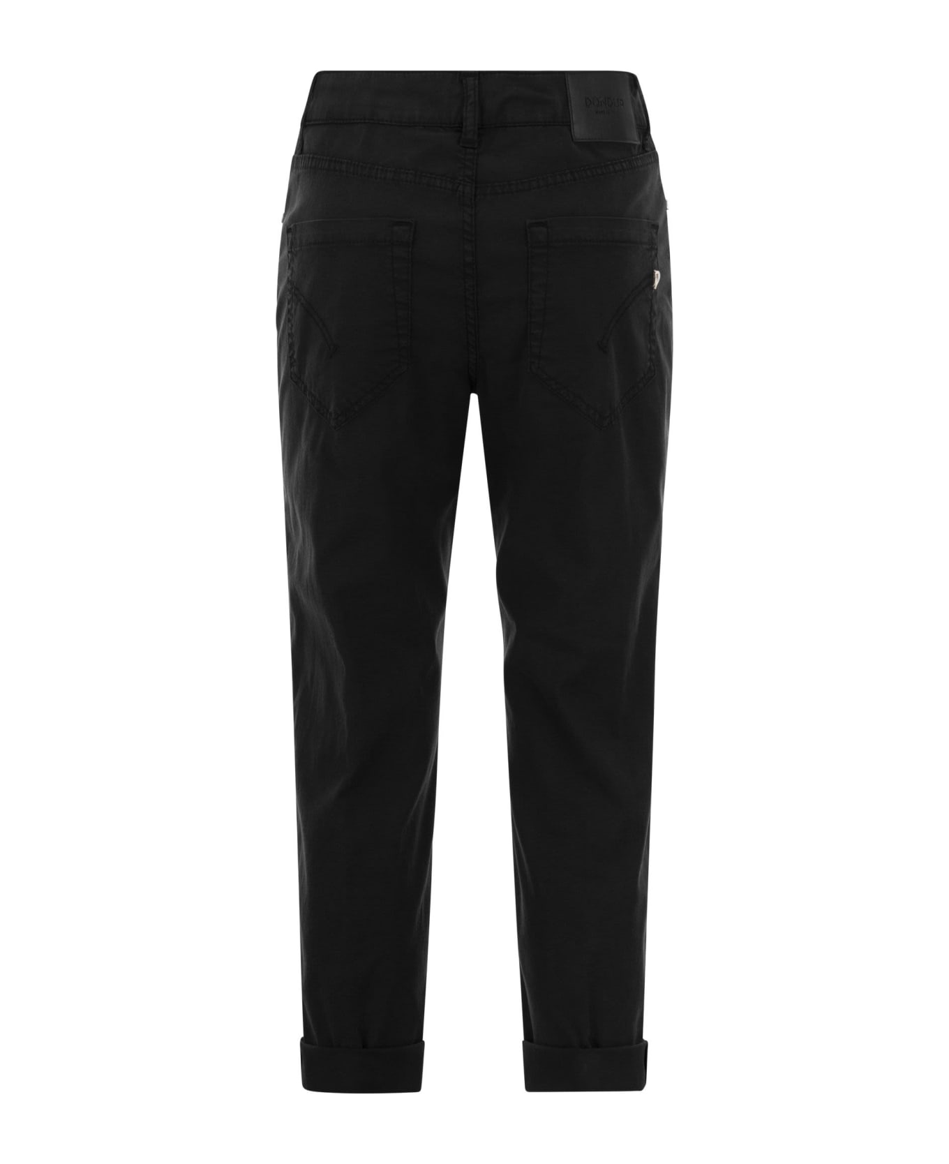 Dondup Trousers Koons Loose Fit - Nero