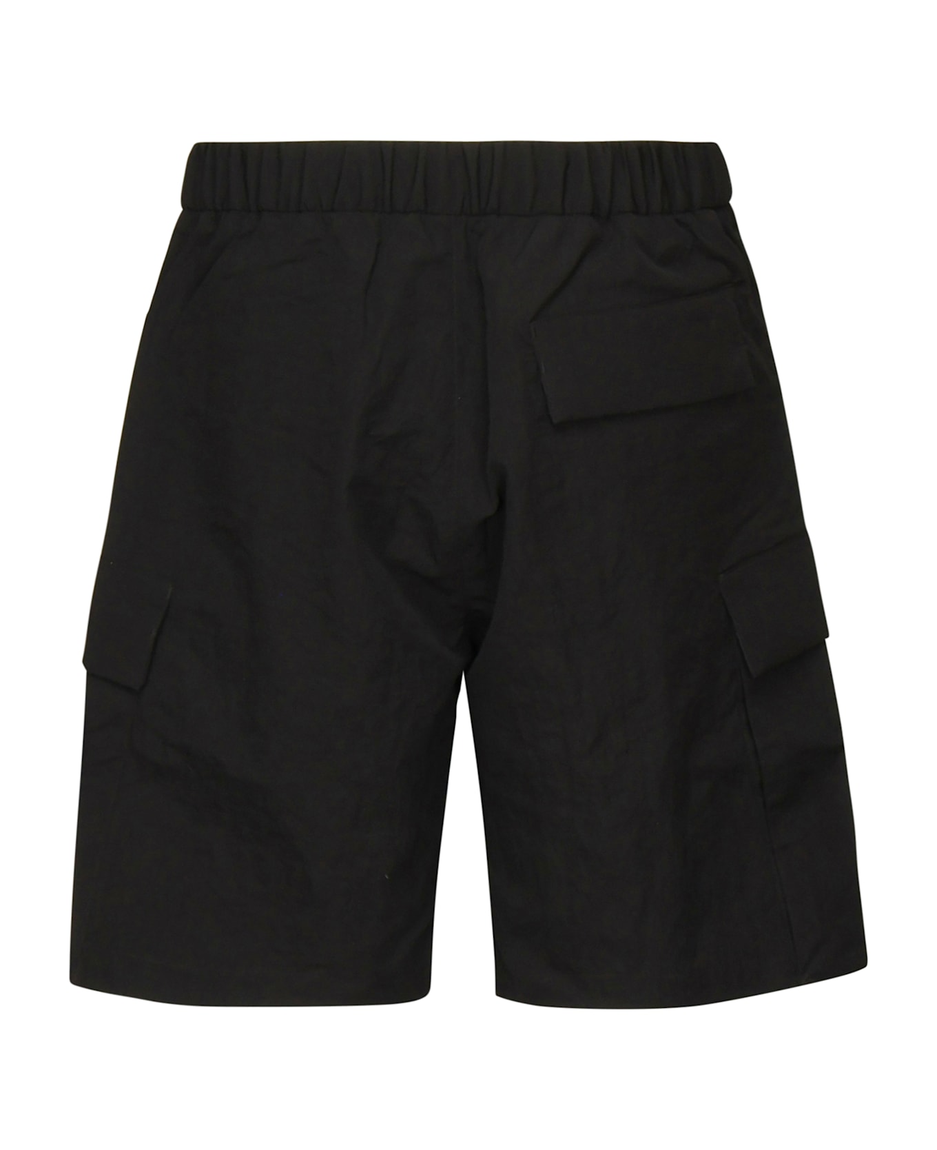 Herno Short Laminar In Tech-crincle - Black