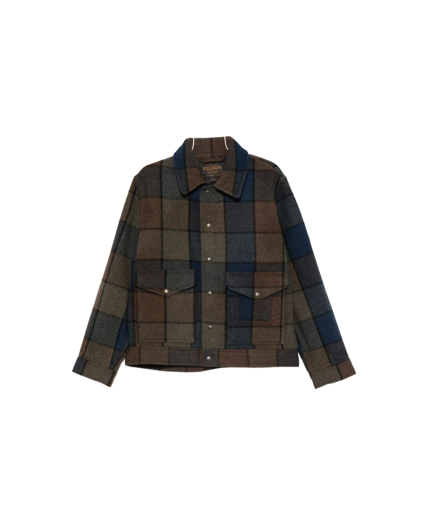 Filson Mackinaw Checked Wool Jacket - Multicolor