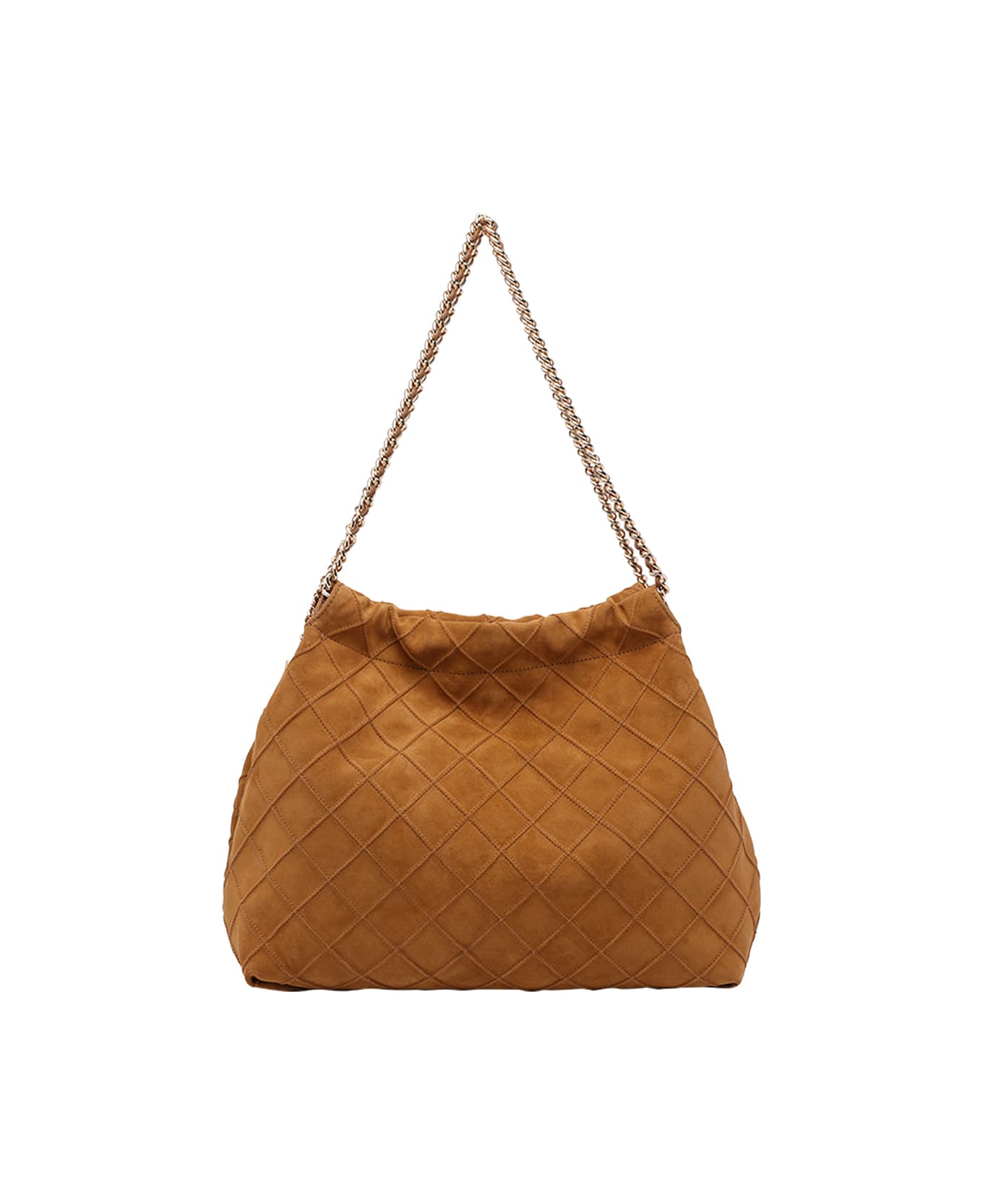 Tory Burch Fleming Suede Hobo Bag - Brown