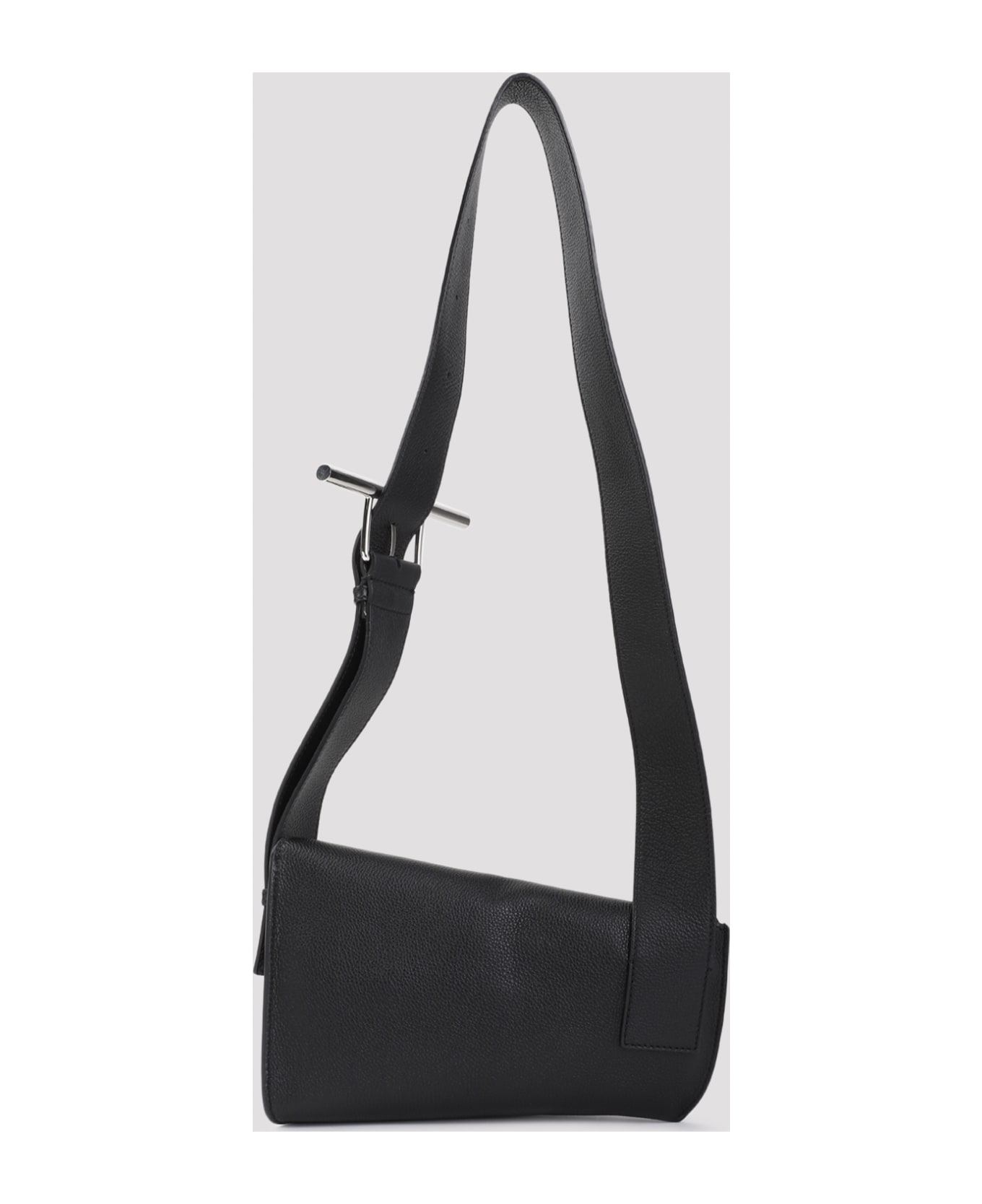 Alexander McQueen Black Sling Bag - Black Silver