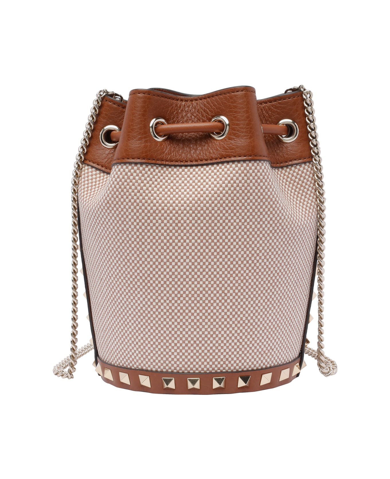 Valentino Garavani Rockstud Bucket Bag - Brown