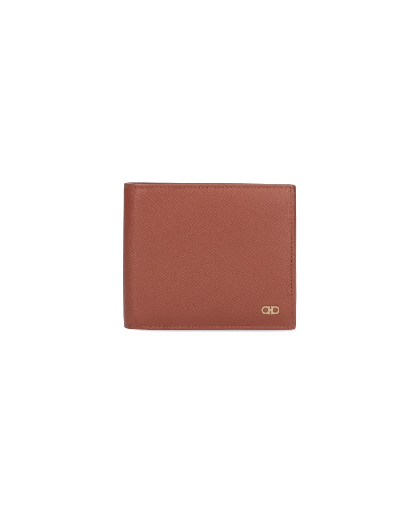 Ferragamo Bi-fold Wallet "gancini" - Brown