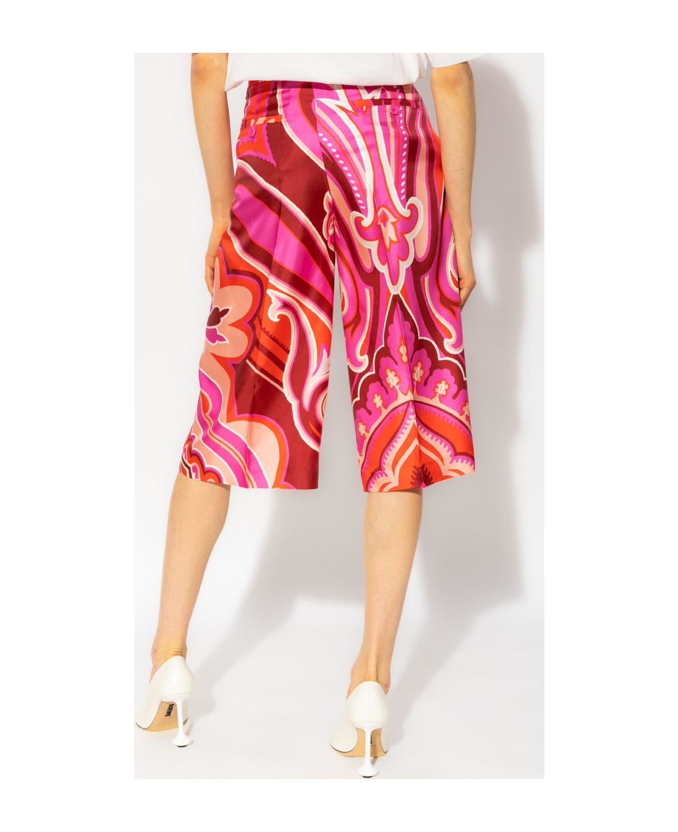 Etro Patterned Bermuda Shorts - FUCHSIA