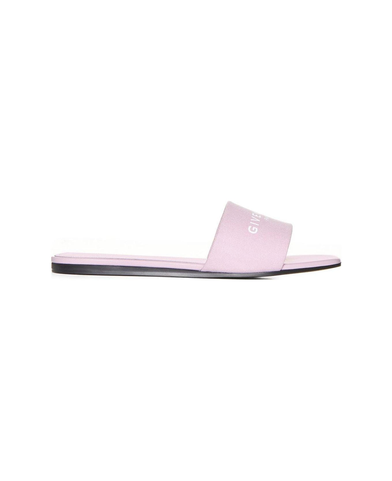 Givenchy Logo Printed Slides - Pink サンダル