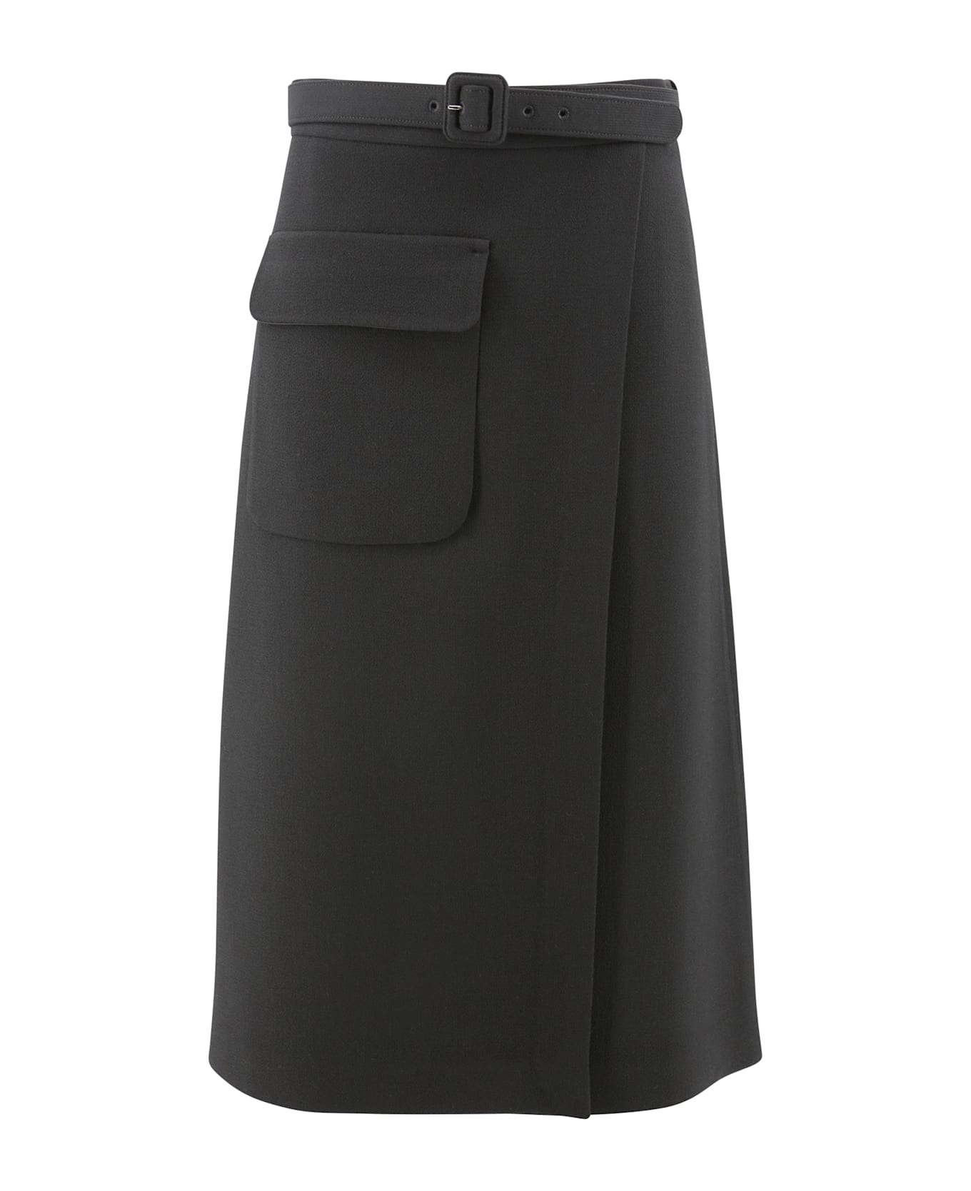 Parosh Midi Skirt - Black